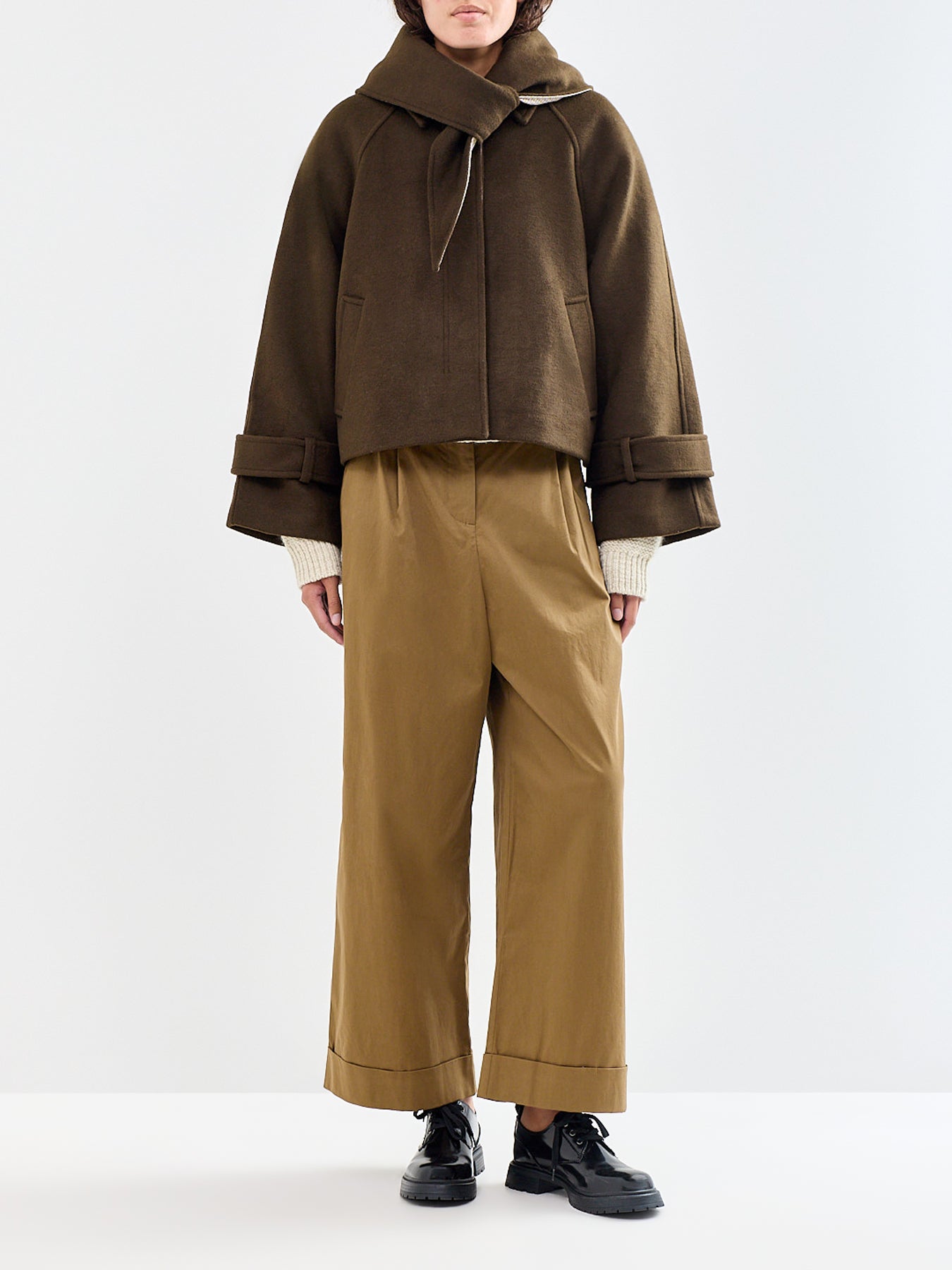 Norfolk Cotton-Blend Trousers Brown