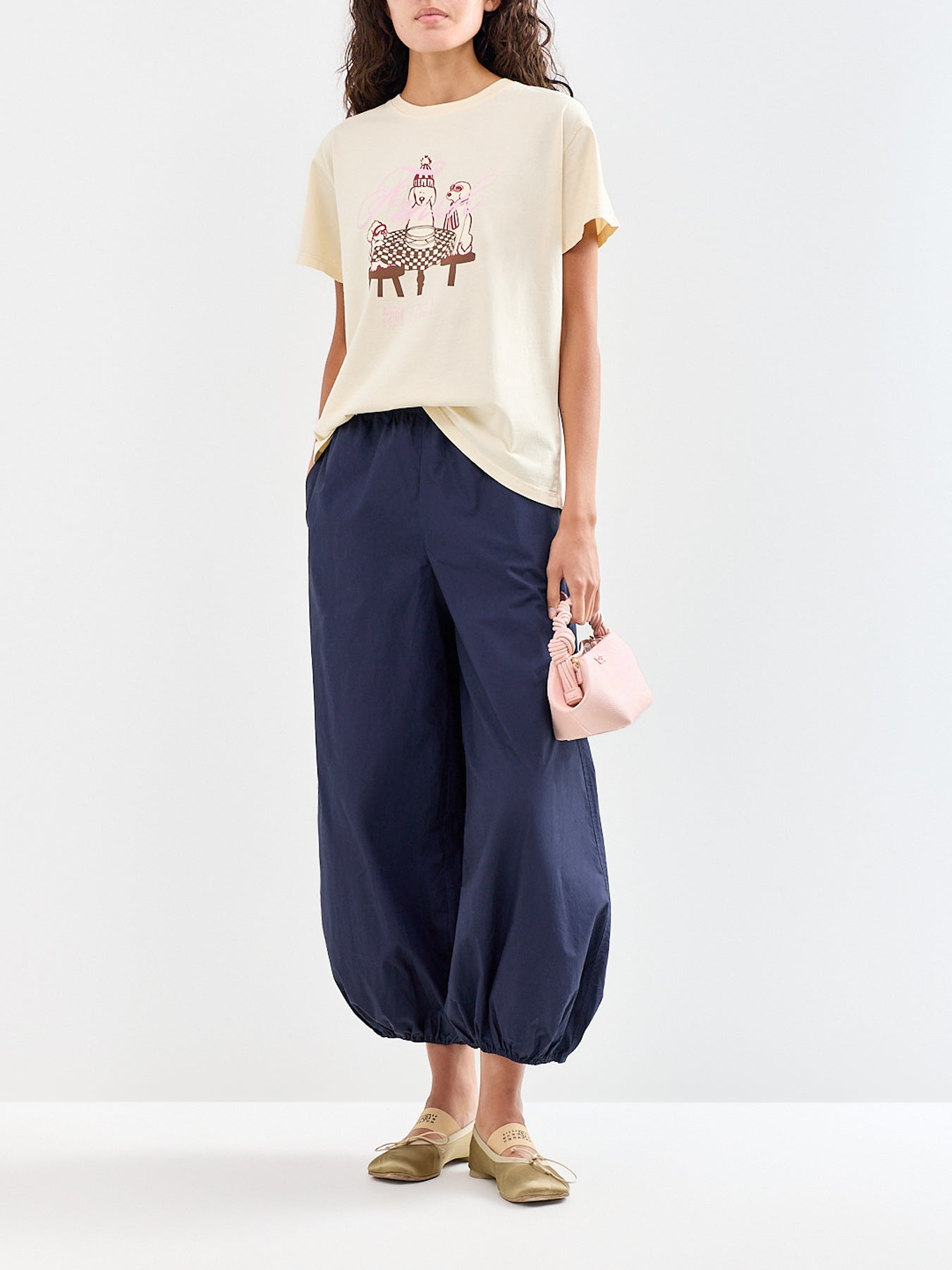 Raclette Cotton T-Shirt Cream