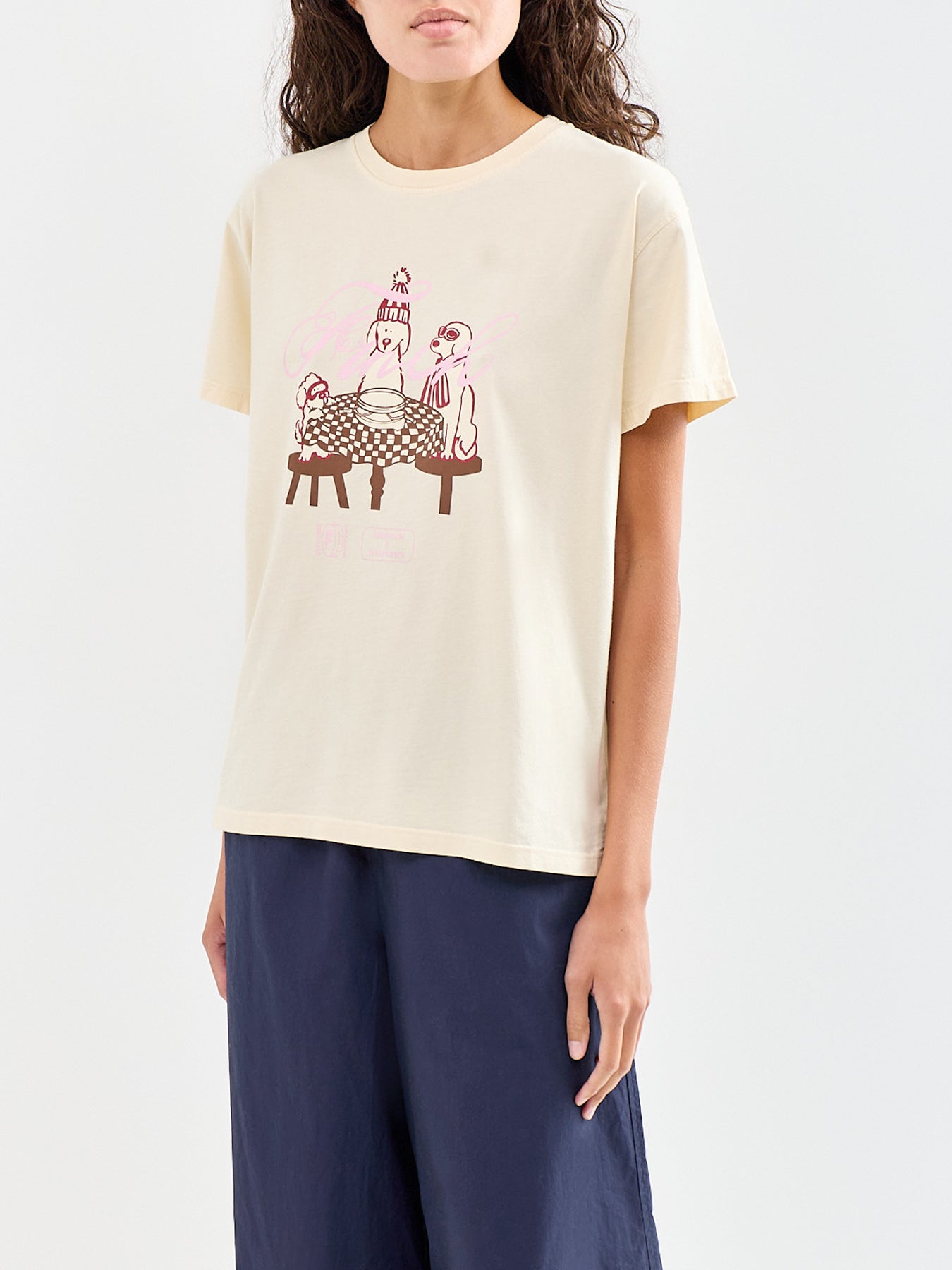 Raclette Cotton T-Shirt Cream
