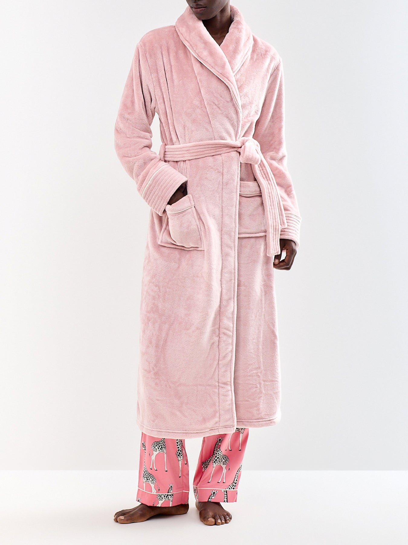 Recycled Polyester Dressing Gown Pink