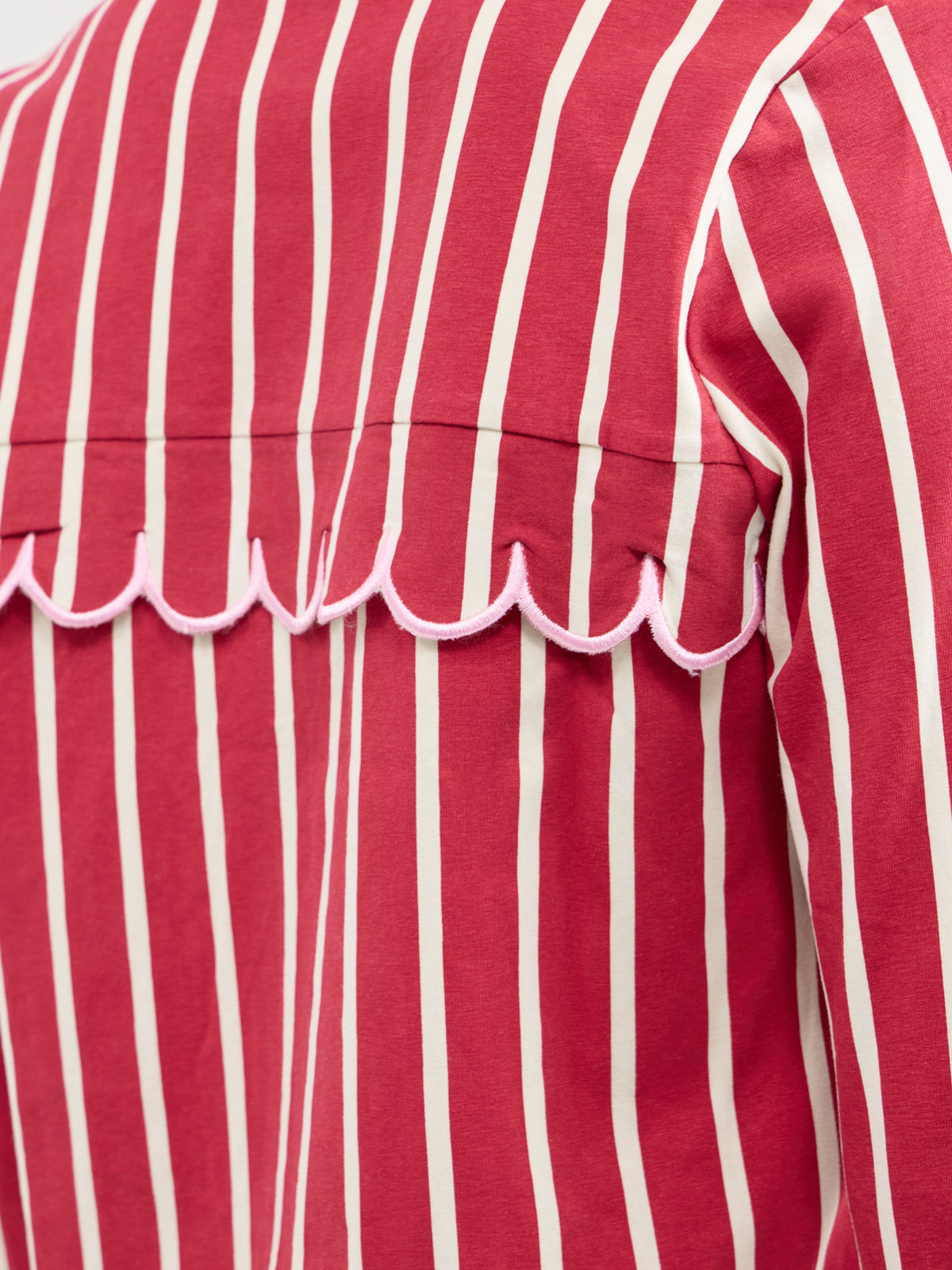 Micro Girly Stripe Organic Cotton Pyjama Set