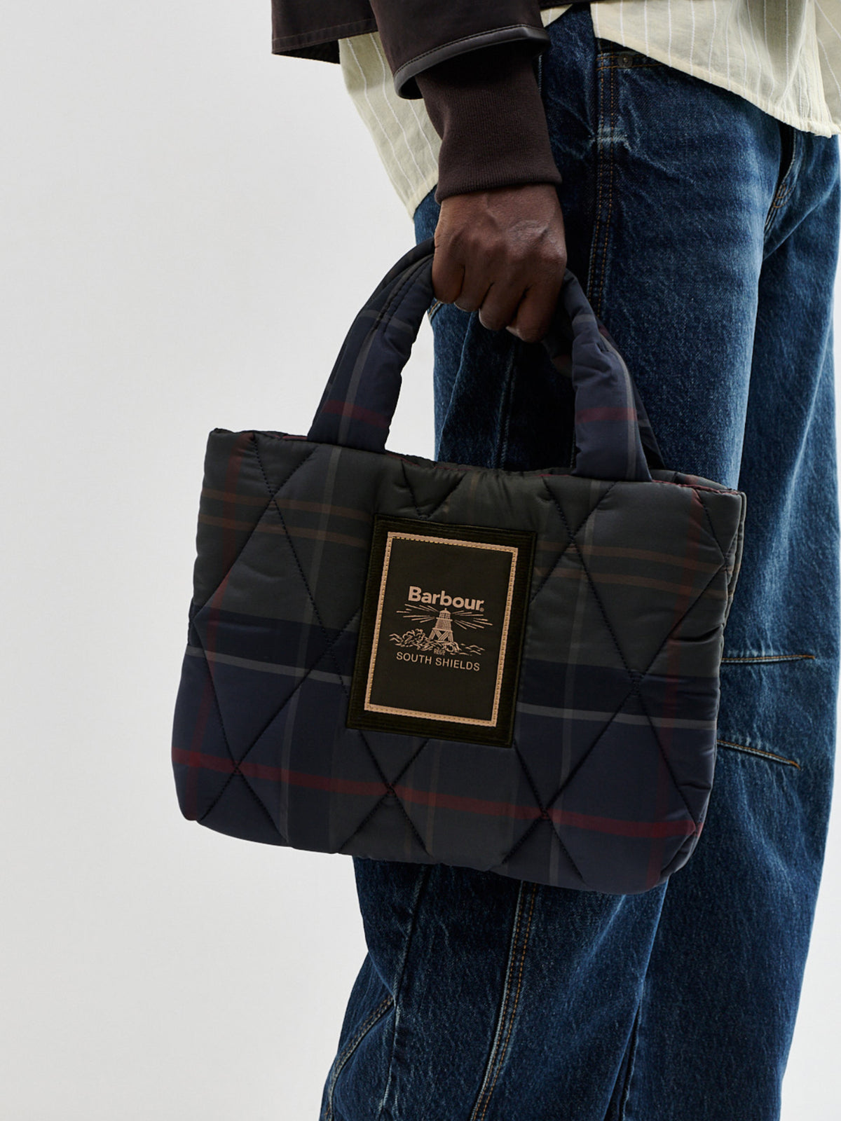 Arlene Tartan Mini Quilted Tote Bag