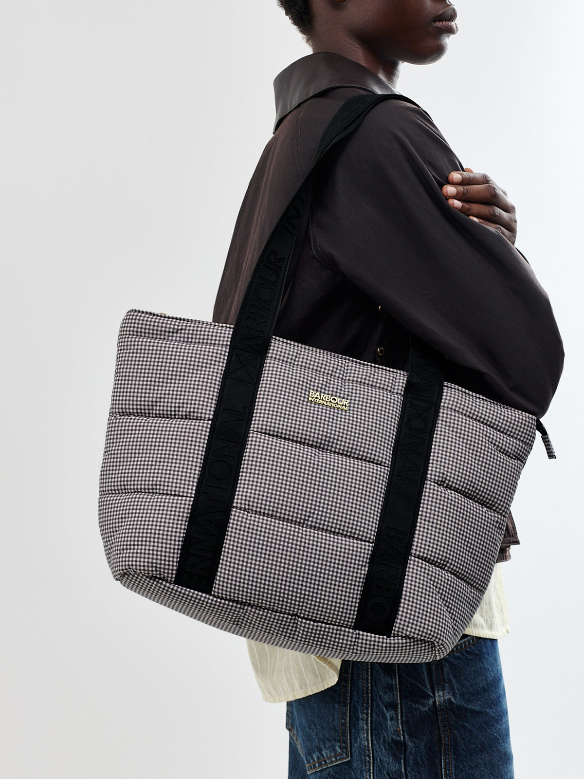 Monaco Check Tote Bag