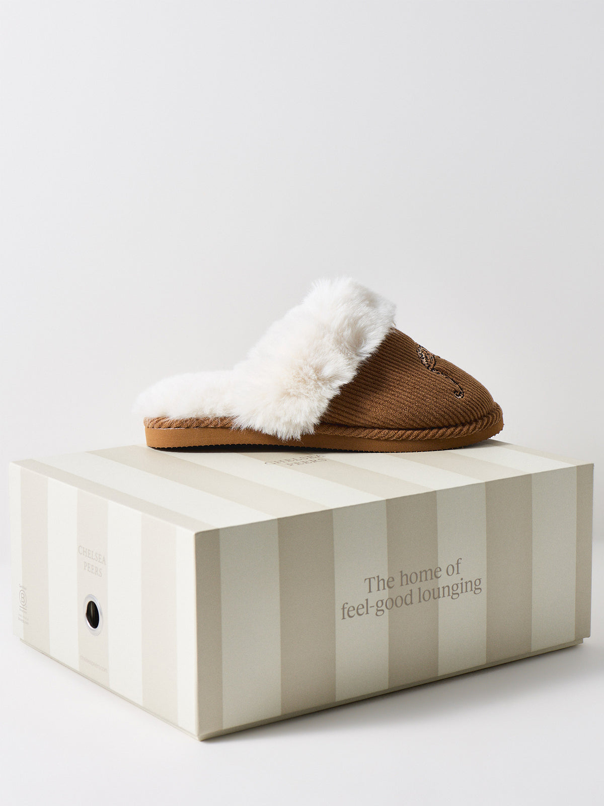 Sleeping Leopard Slippers - Brown