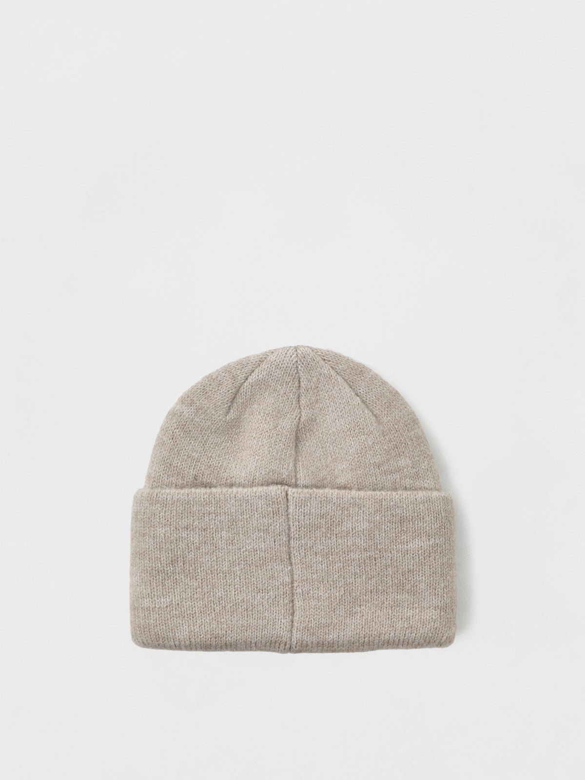 Fuzzy UGG Logo Wool Blend Beanie - Cream