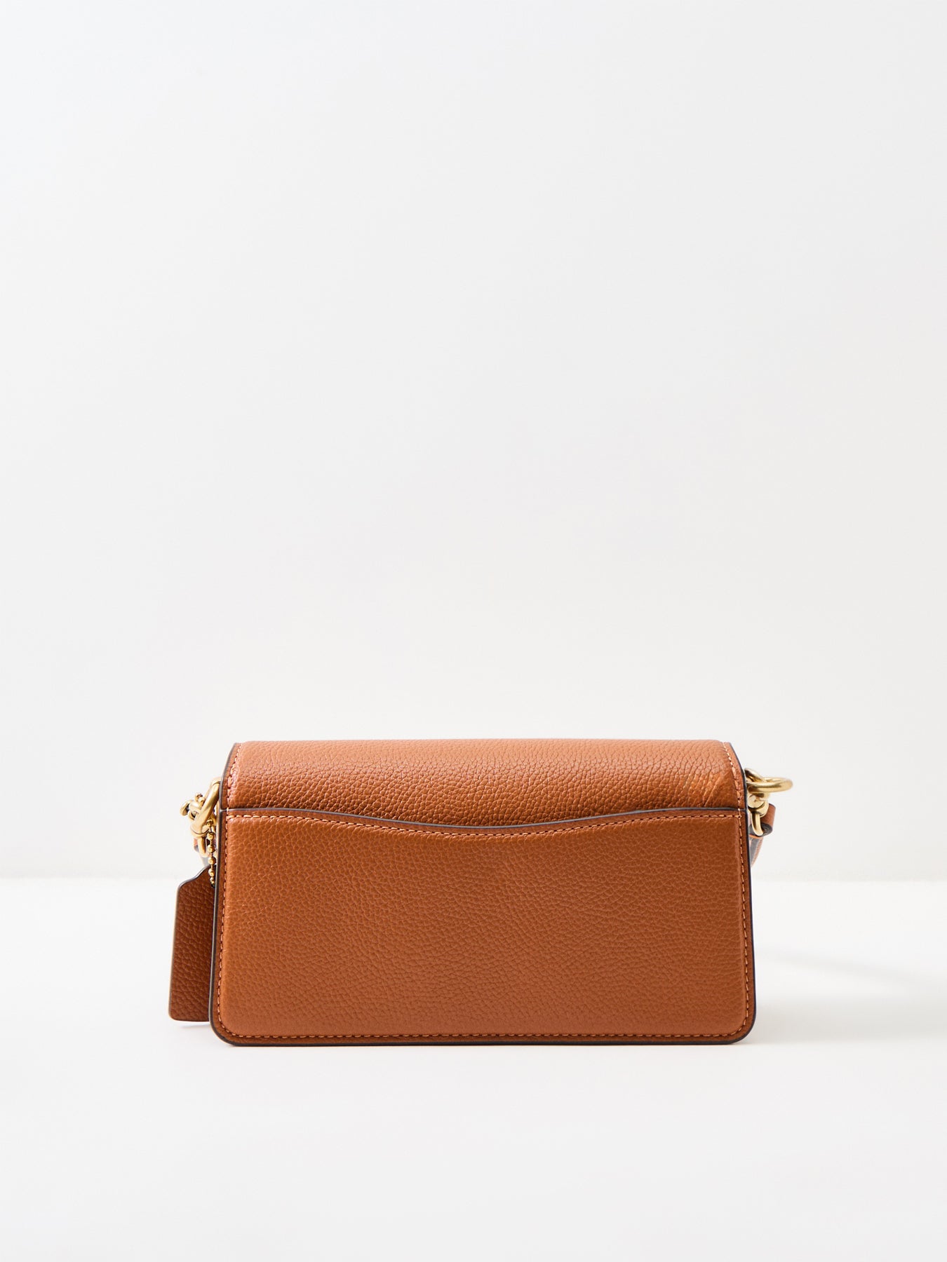 Tabby 20 Polished Pebble Leather Shoulder Bag Tan