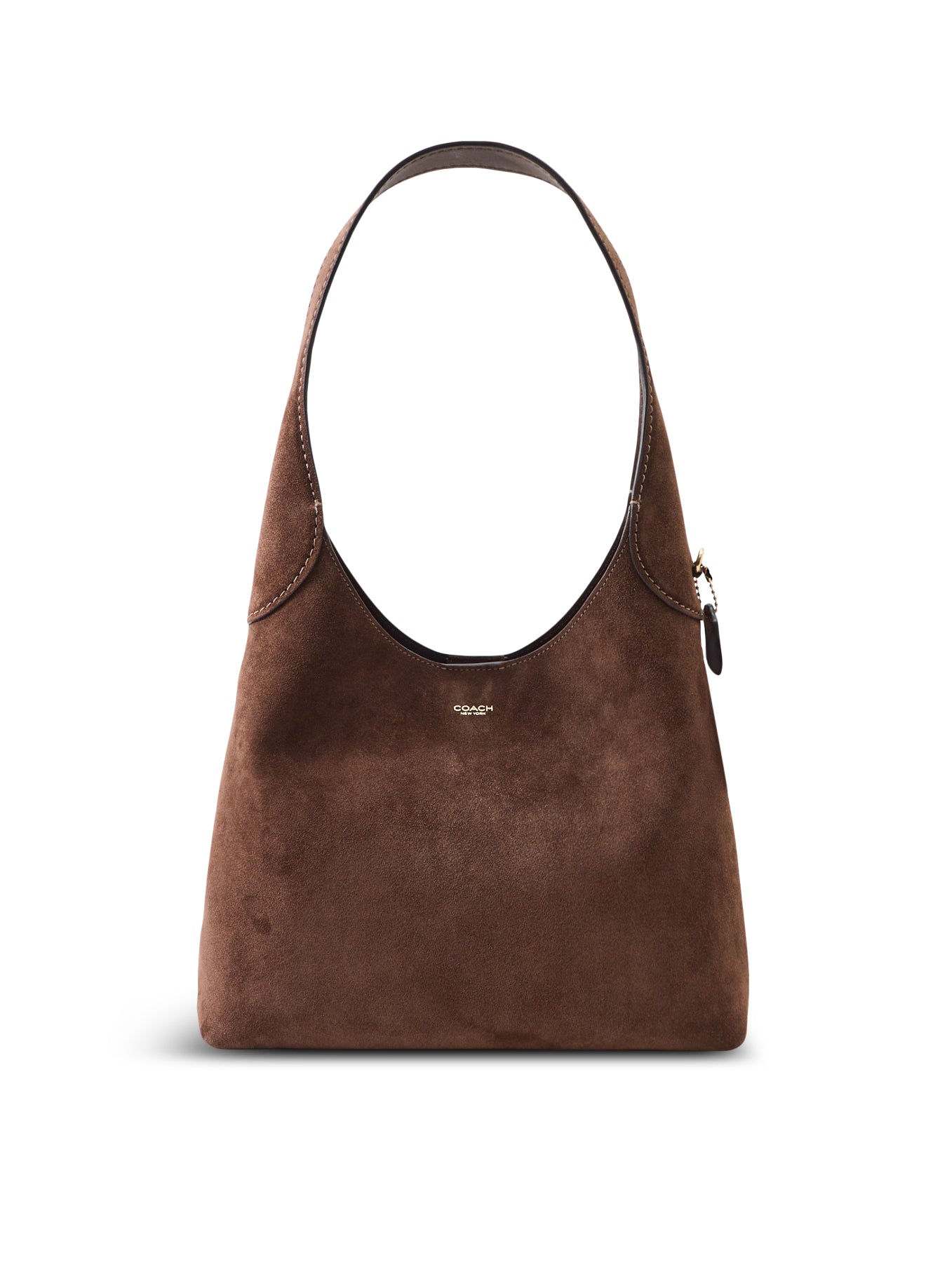 Suede Brooklyn 28 Shoulder Bag Brown