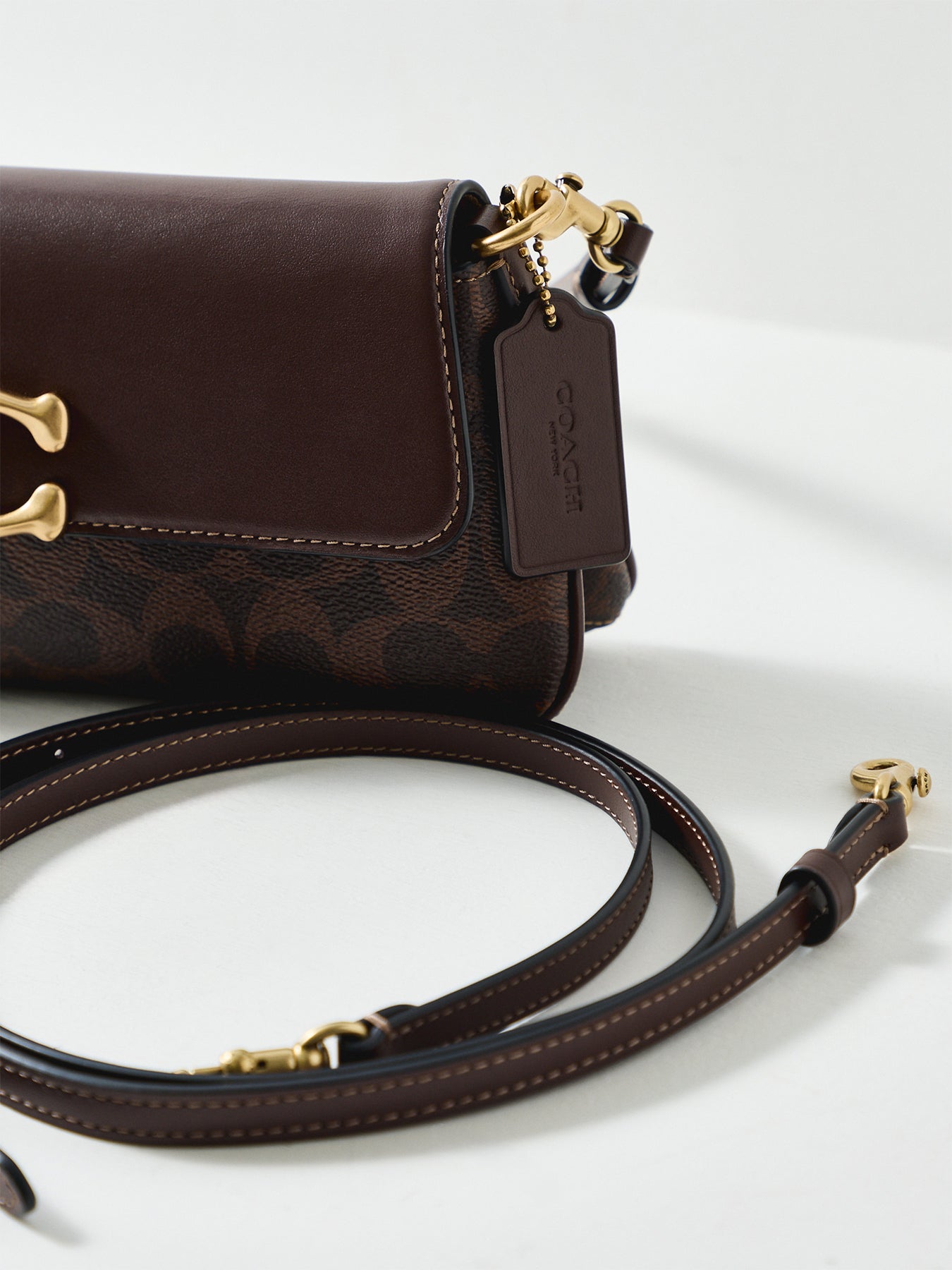 Signature Jet Crossbody Bag Brown