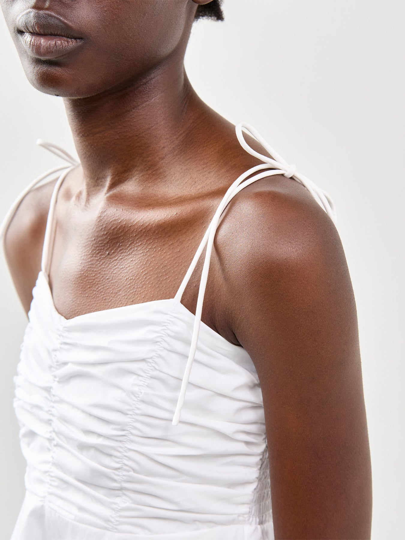 Delia Strap Top White