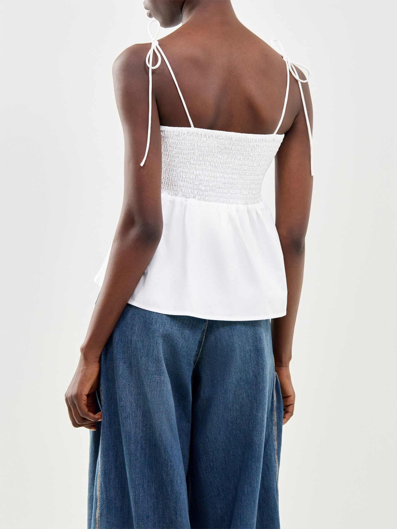 Delia Strap Top White