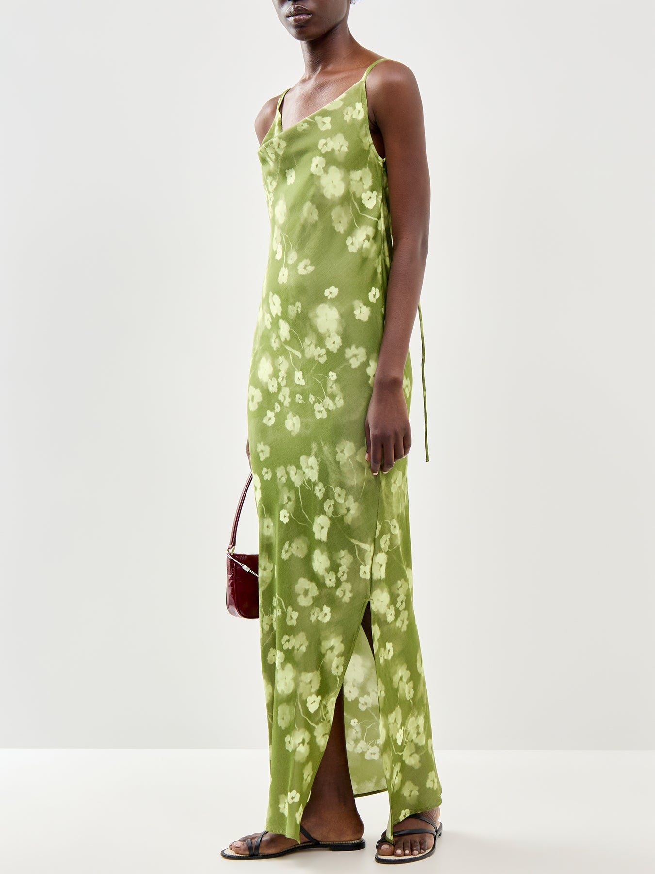 Fiona Slim Ankle Strap Dress Green