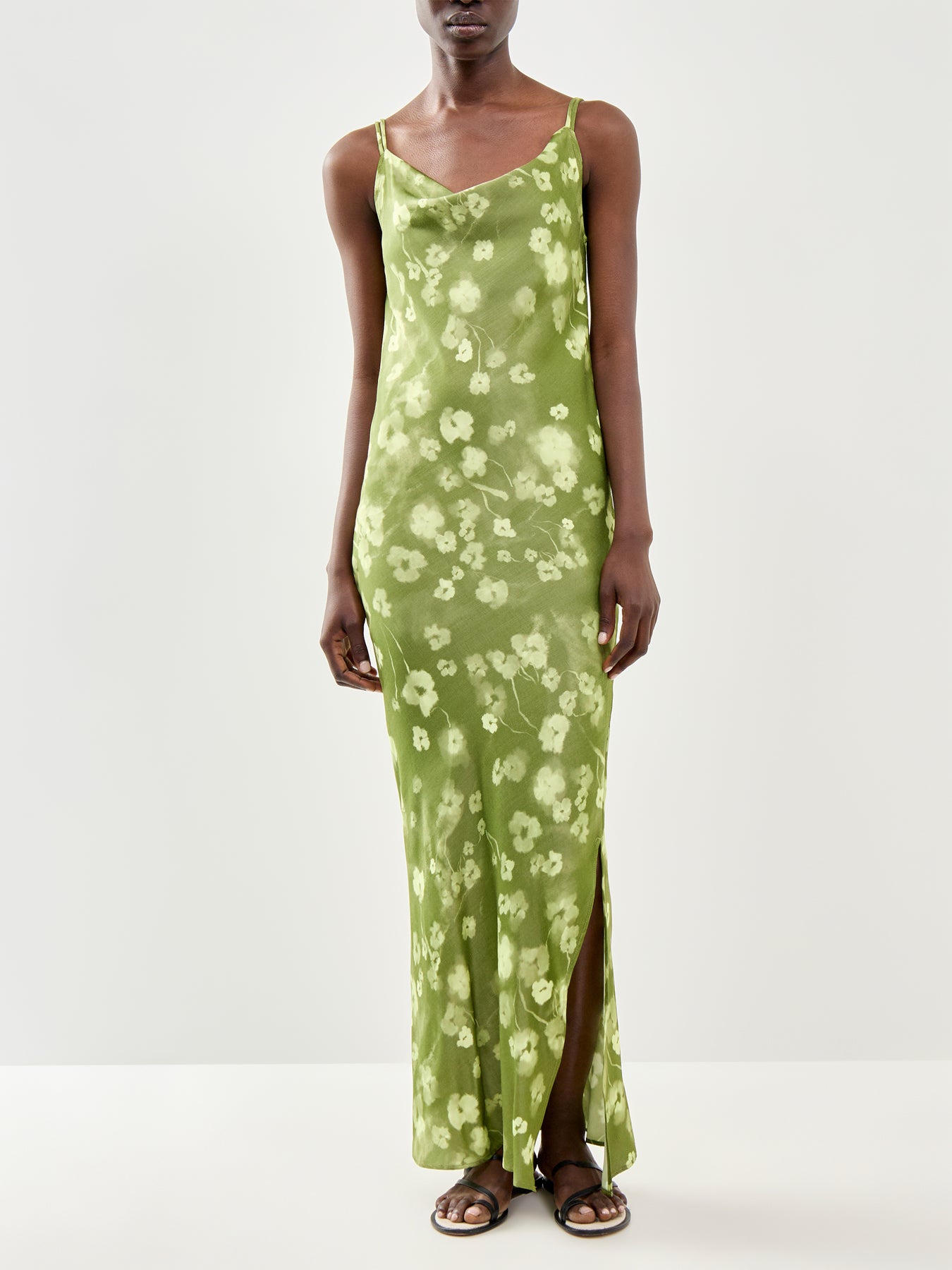 Fiona Slim Ankle Strap Dress Green