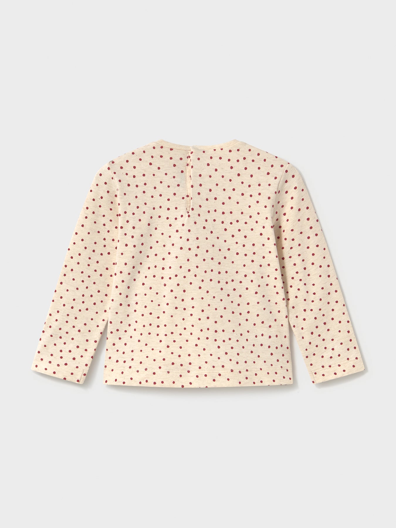 Baby Printed Long Sleeve T-Shirt Cream