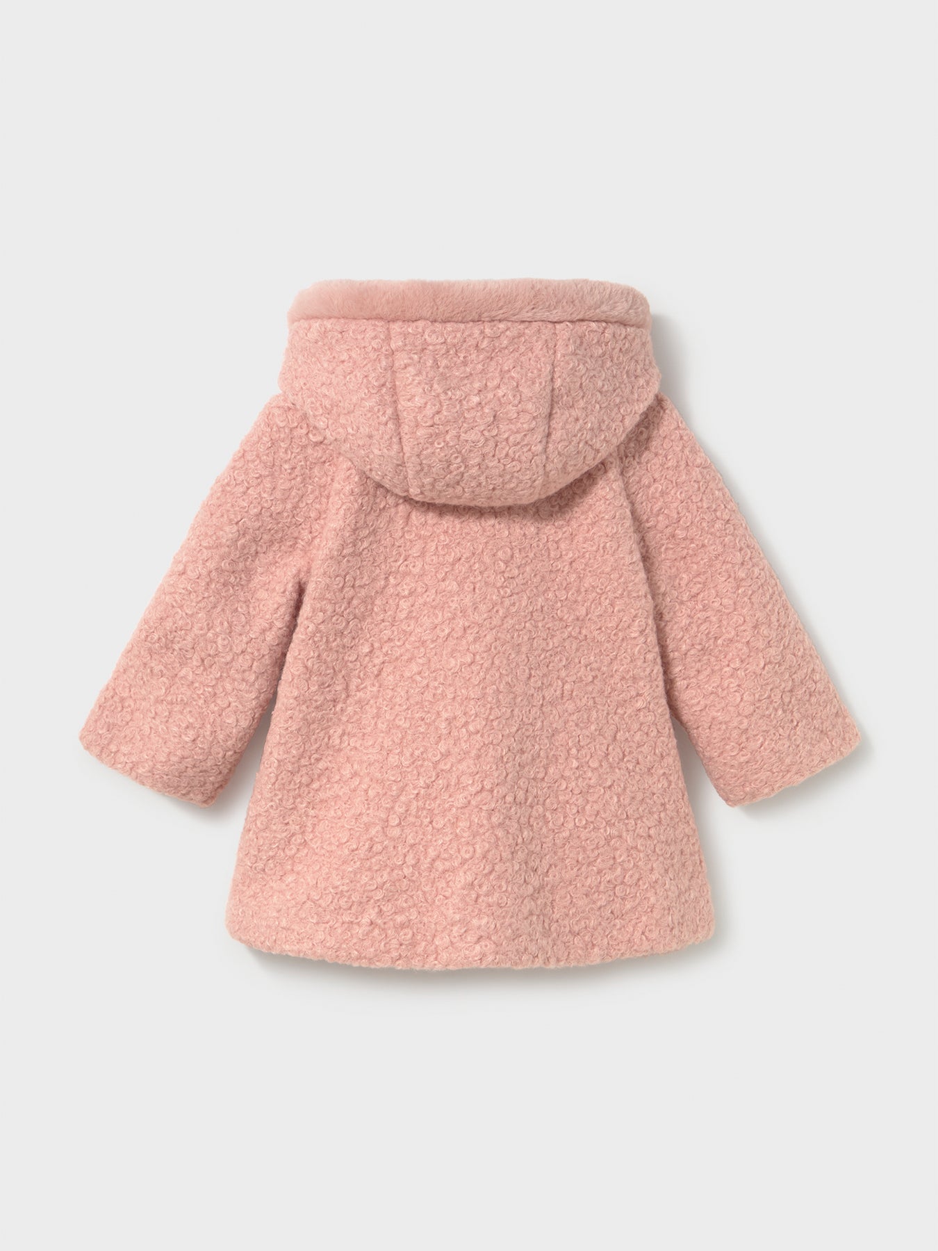 Kids' Hooded Bouclé Coat