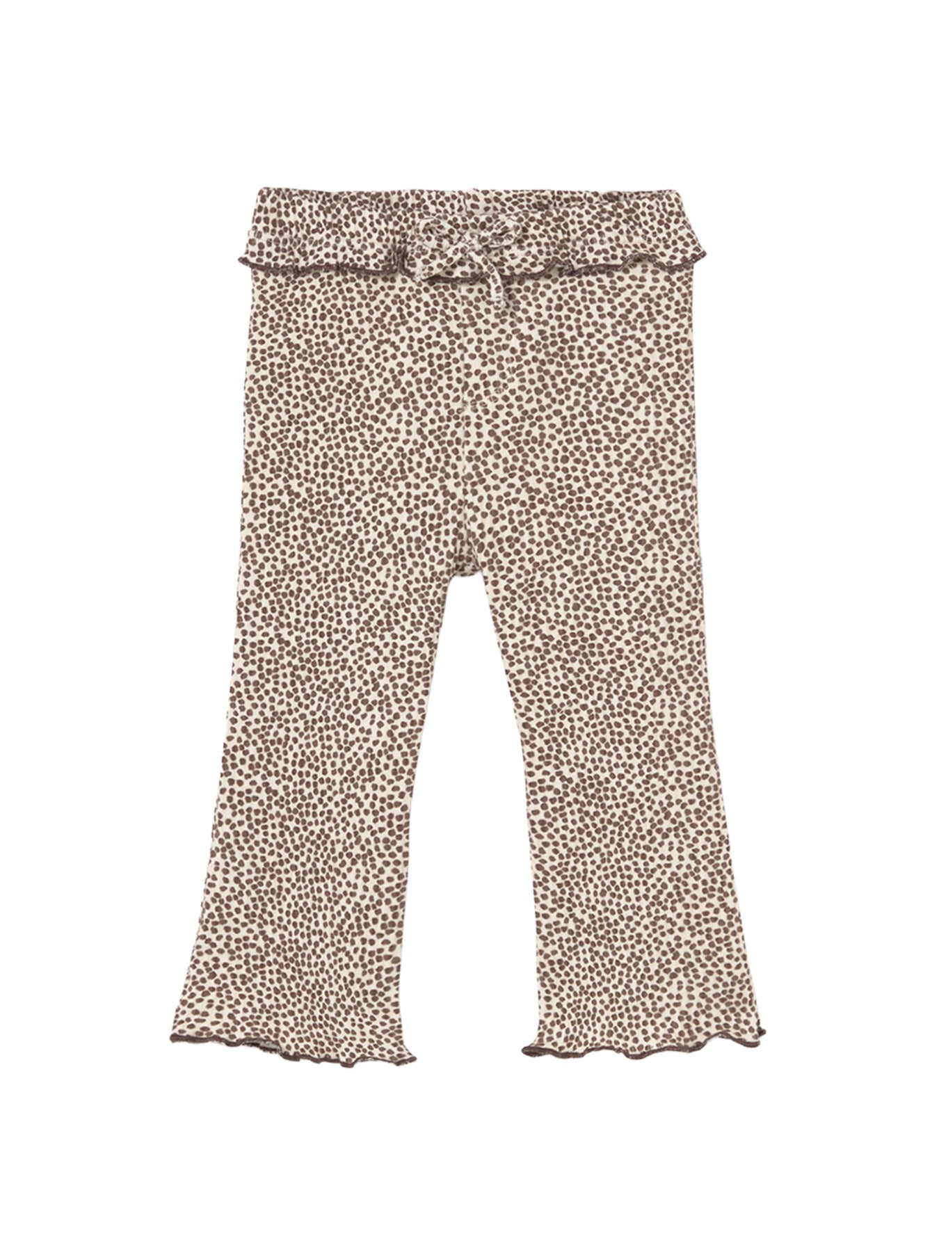 Kids' Cotton Ribbed Flared Leggings