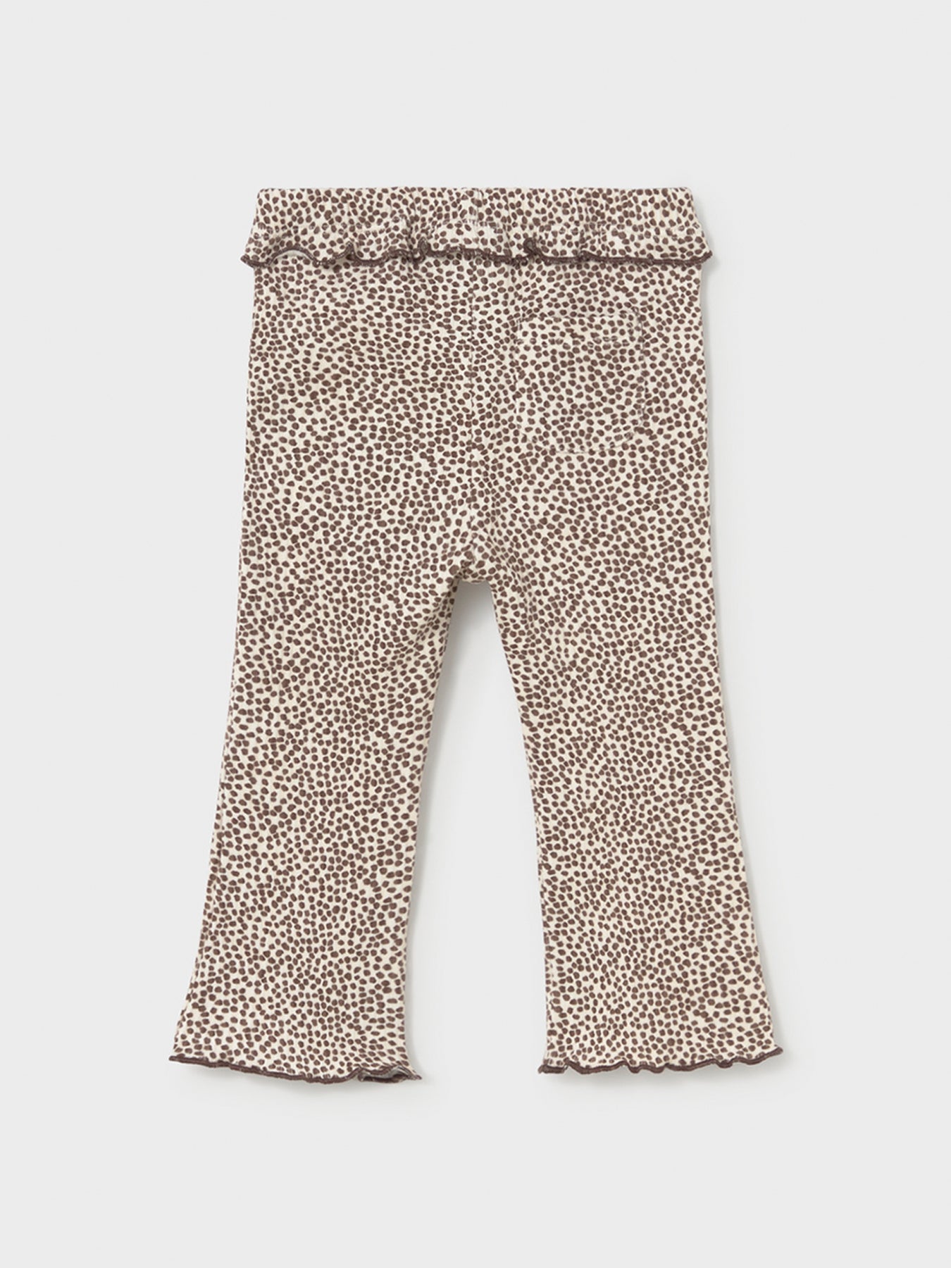Kids' Cotton Ribbed Flared Leggings