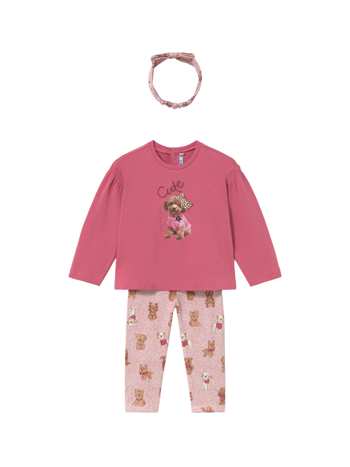 Kids' Cotton-Rich Leggings and Headband Set