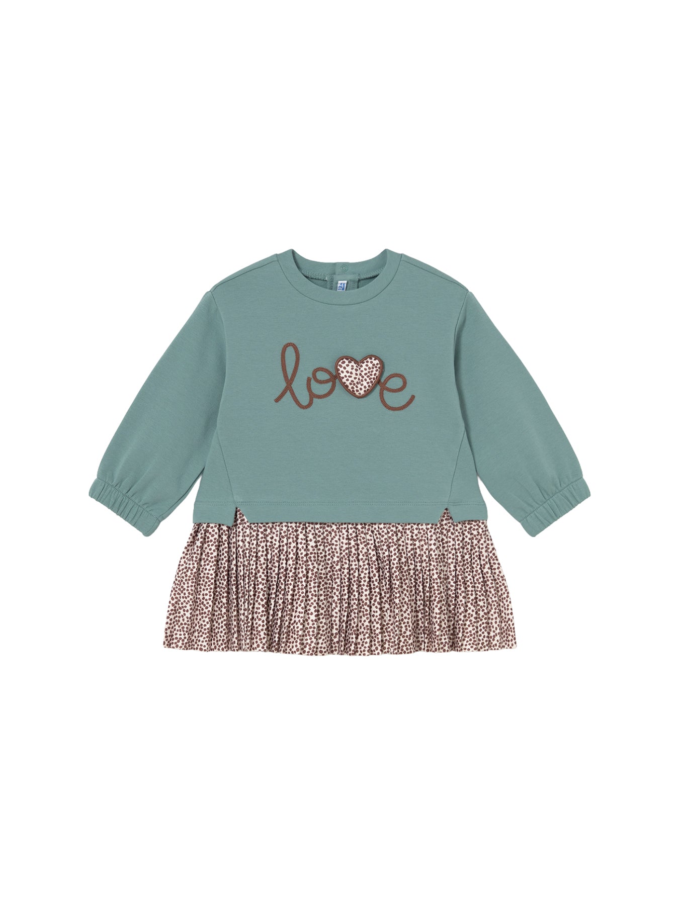Kids' Cotton Blend Plush Combined Dress