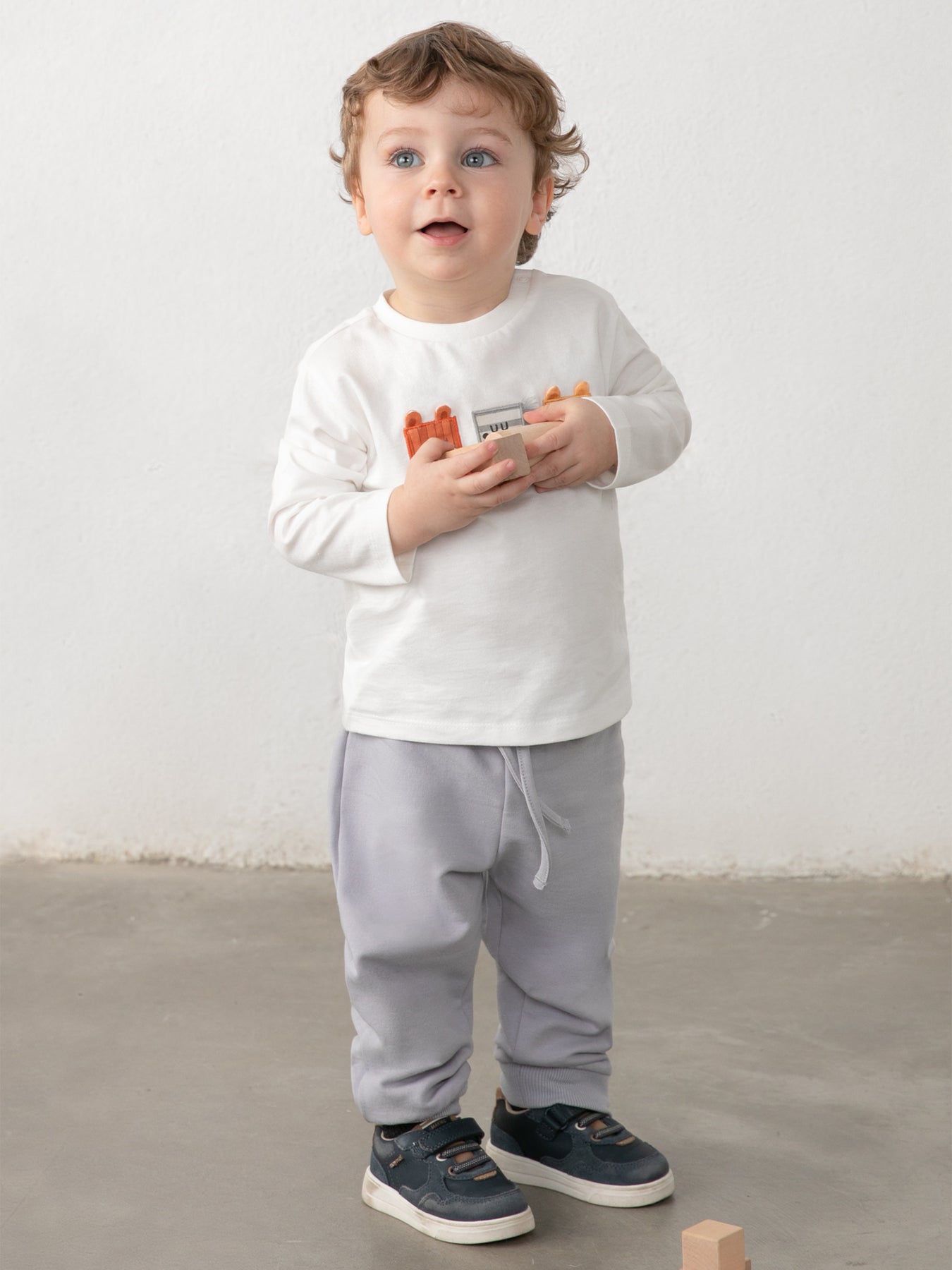 Baby Cuffed Joggers Grey