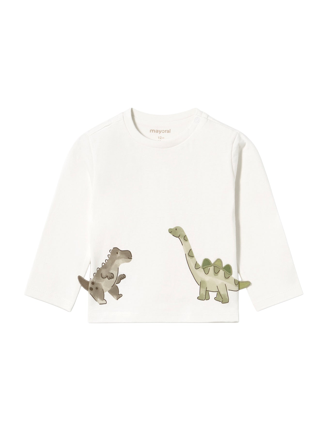 Baby Play Print Long Sleeve T-Shirt Cream