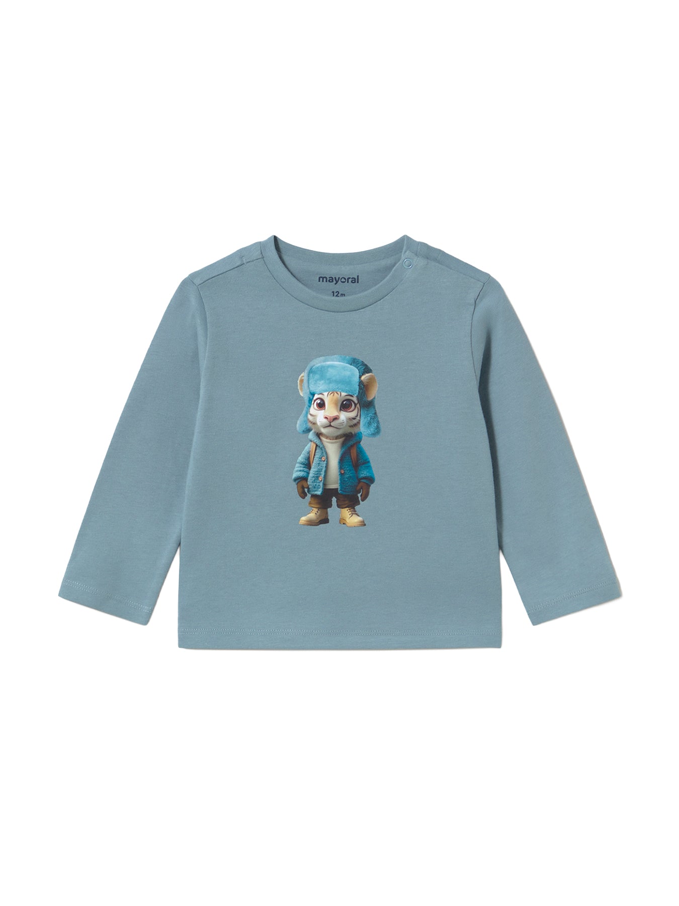 Baby Tiger Long Sleeve T-Shirt Blue