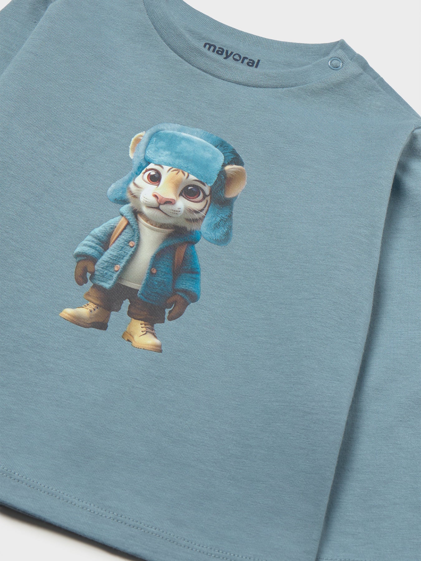 Baby Tiger Long Sleeve T-Shirt Blue