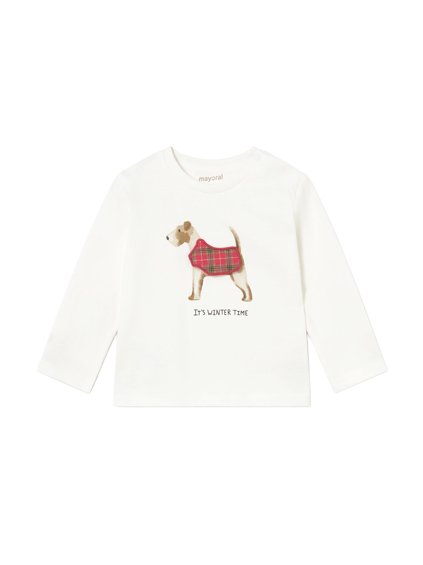 Baby Appliqué Long Sleeve T-Shirt Cream