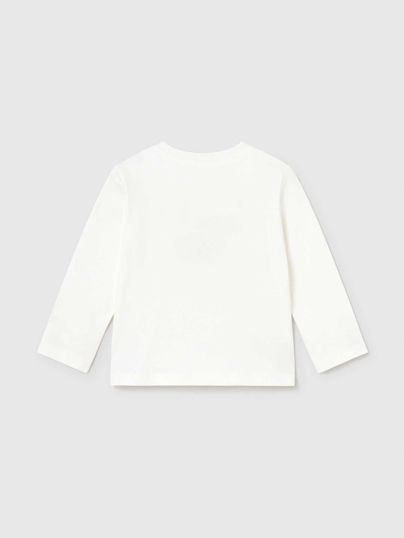 Baby Appliqué Long Sleeve T-Shirt Cream