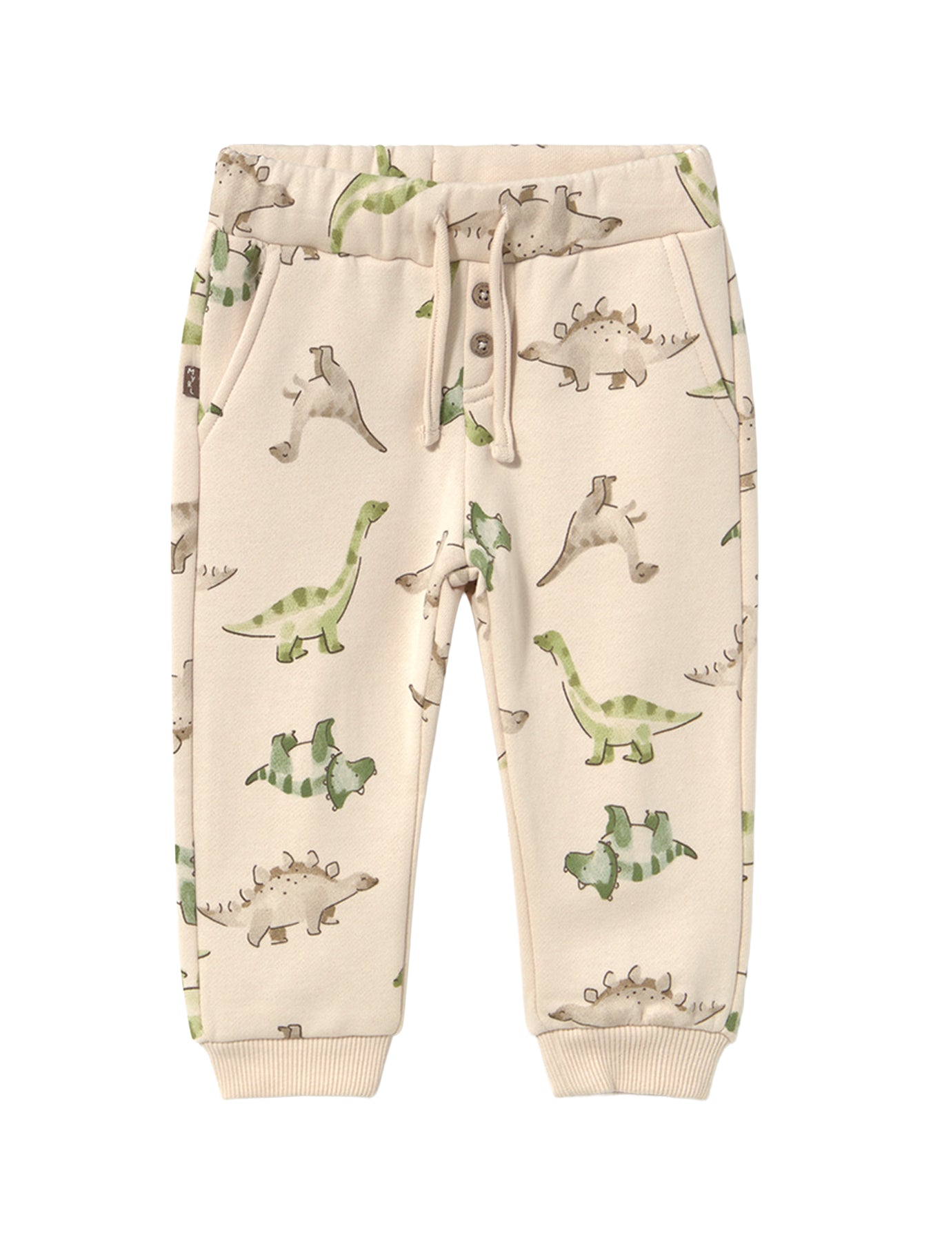Kids' Cotton Blend Patterned Trousers
