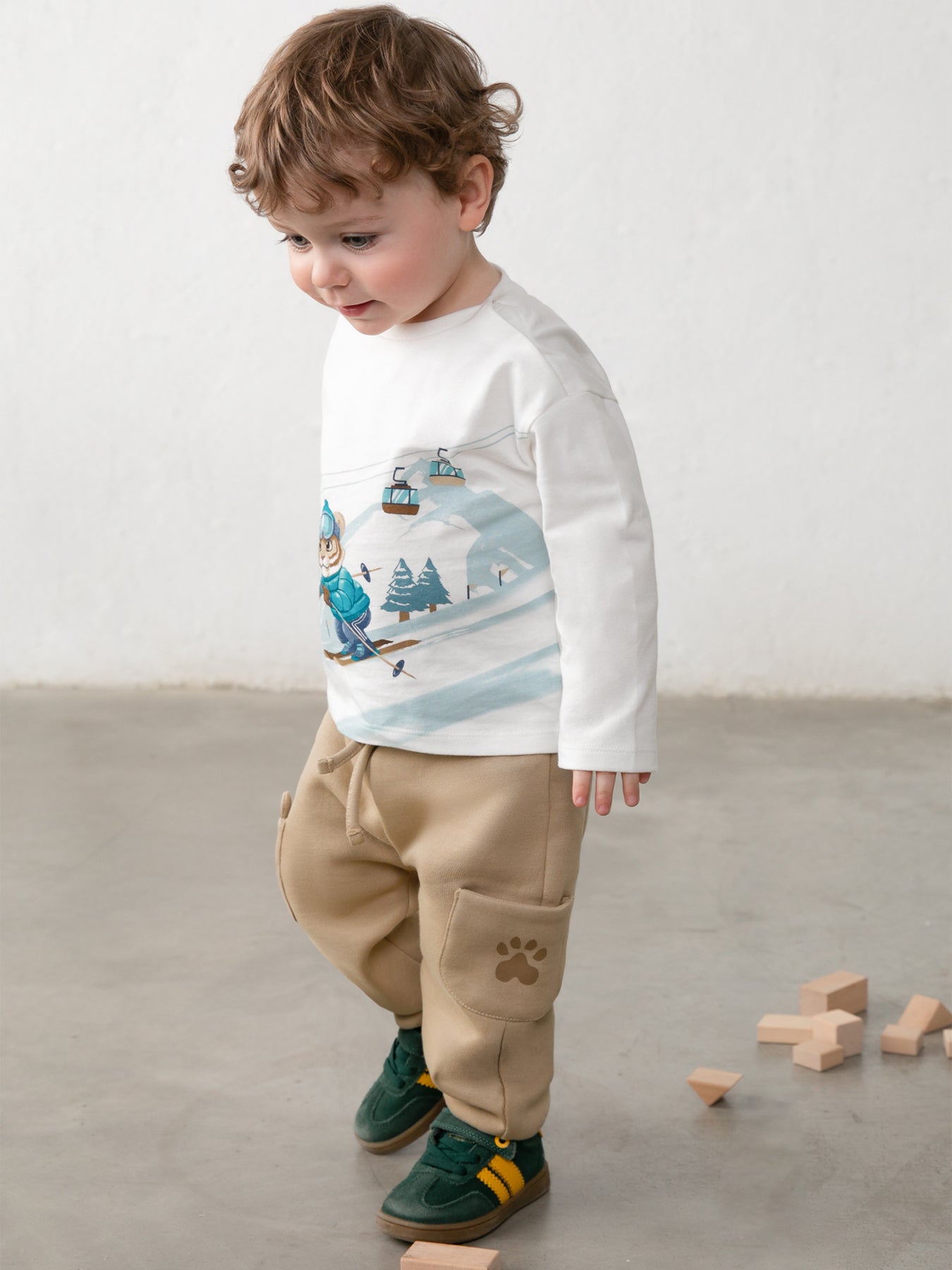 Baby Terry Joggers Brown