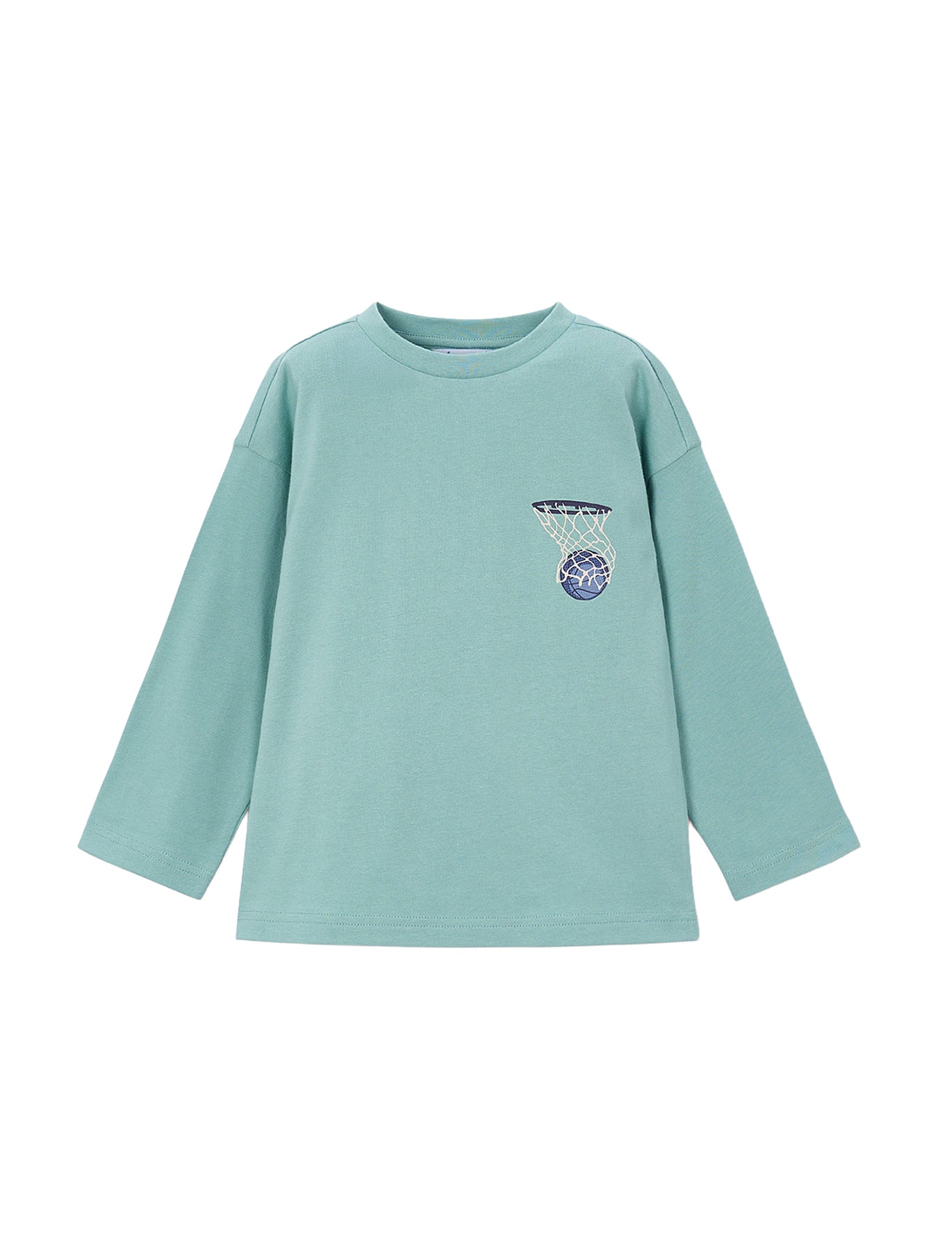Kids' Back Print Long Sleeve T-Shirt Blue