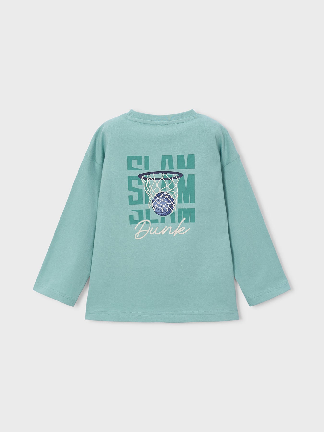 Kids' Back Print Long Sleeve T-Shirt Blue