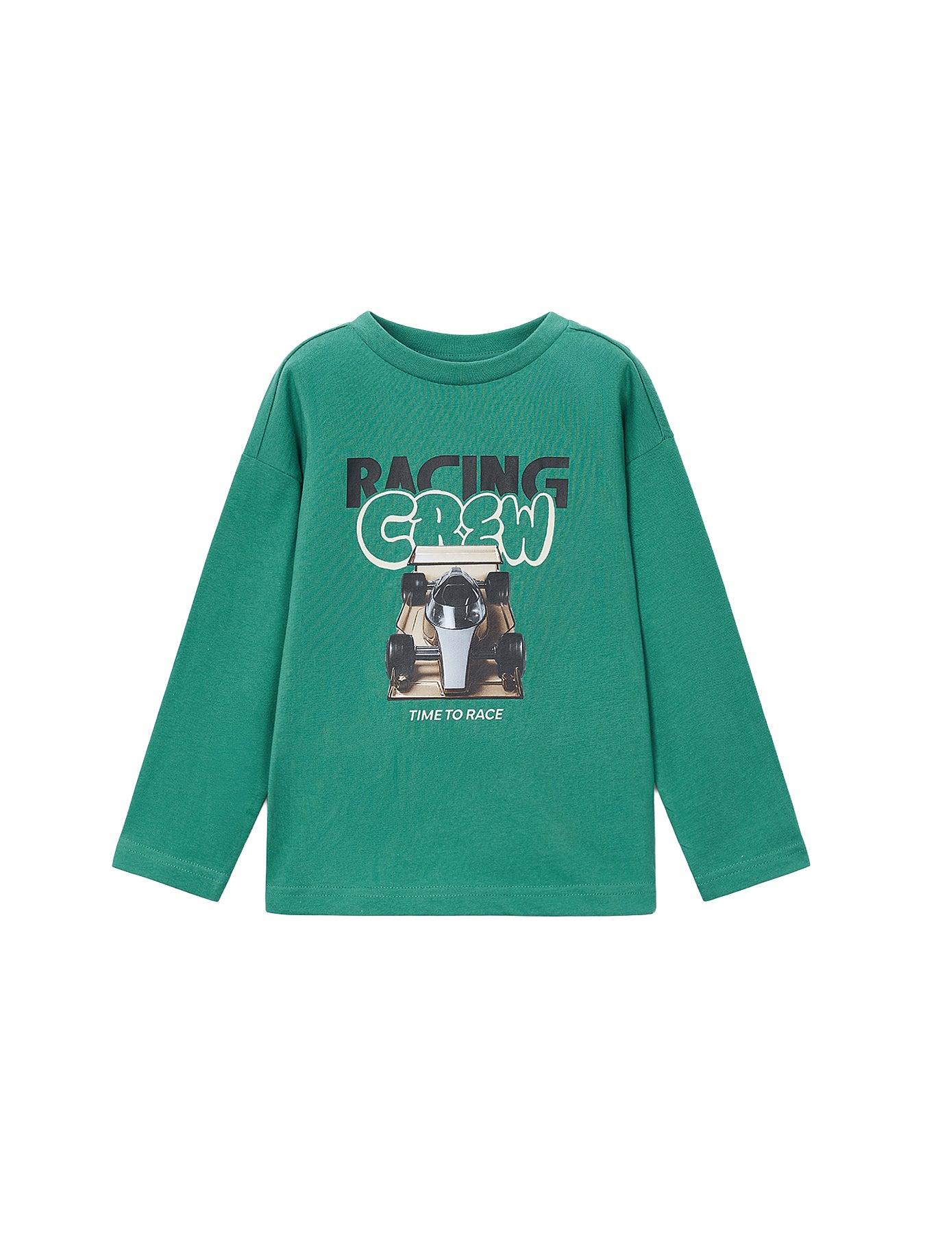 Boys' Cotton Racing Long Sleeve T-Shirt