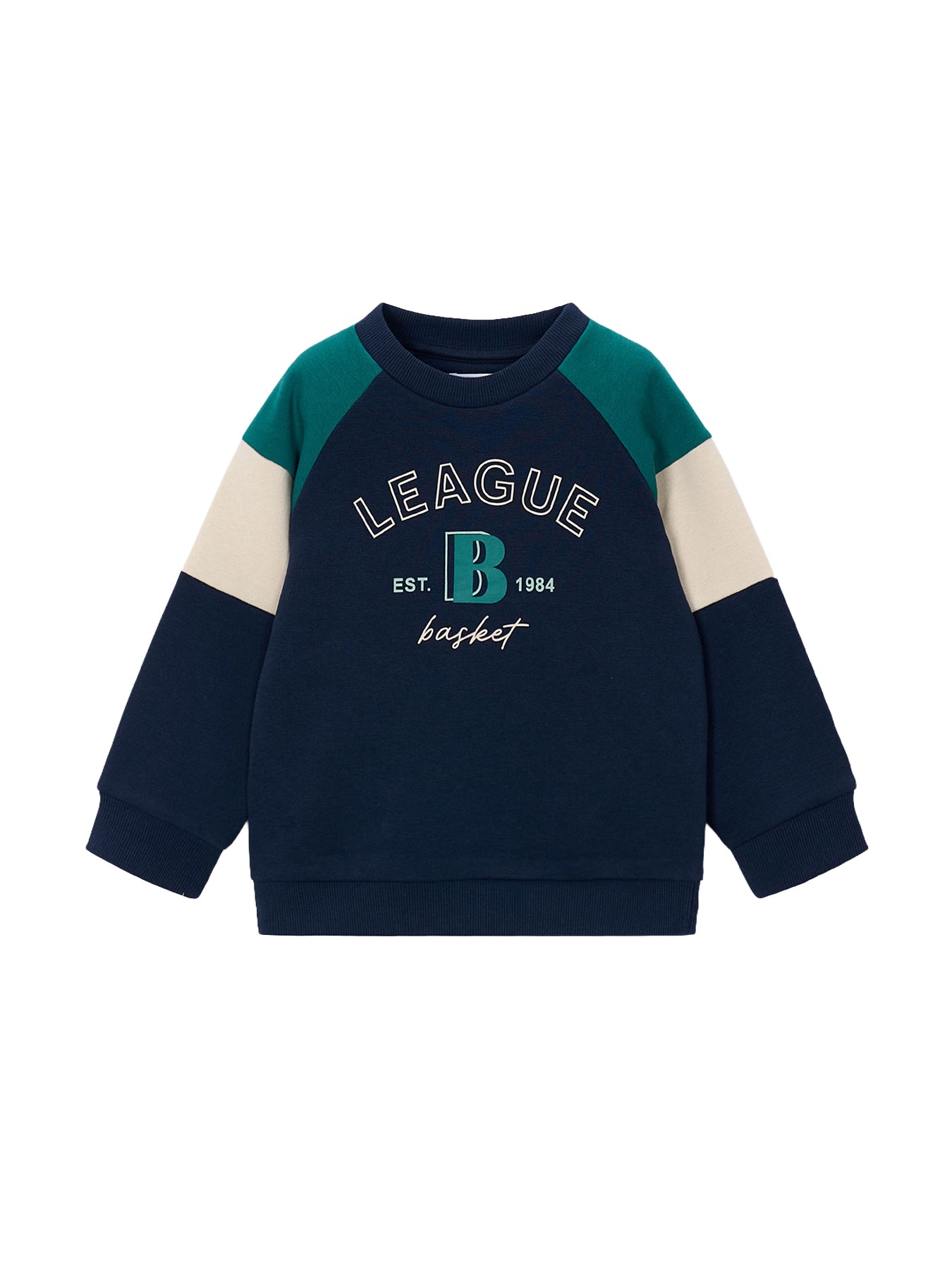Kids' Colour Block Sweatshirt Blue