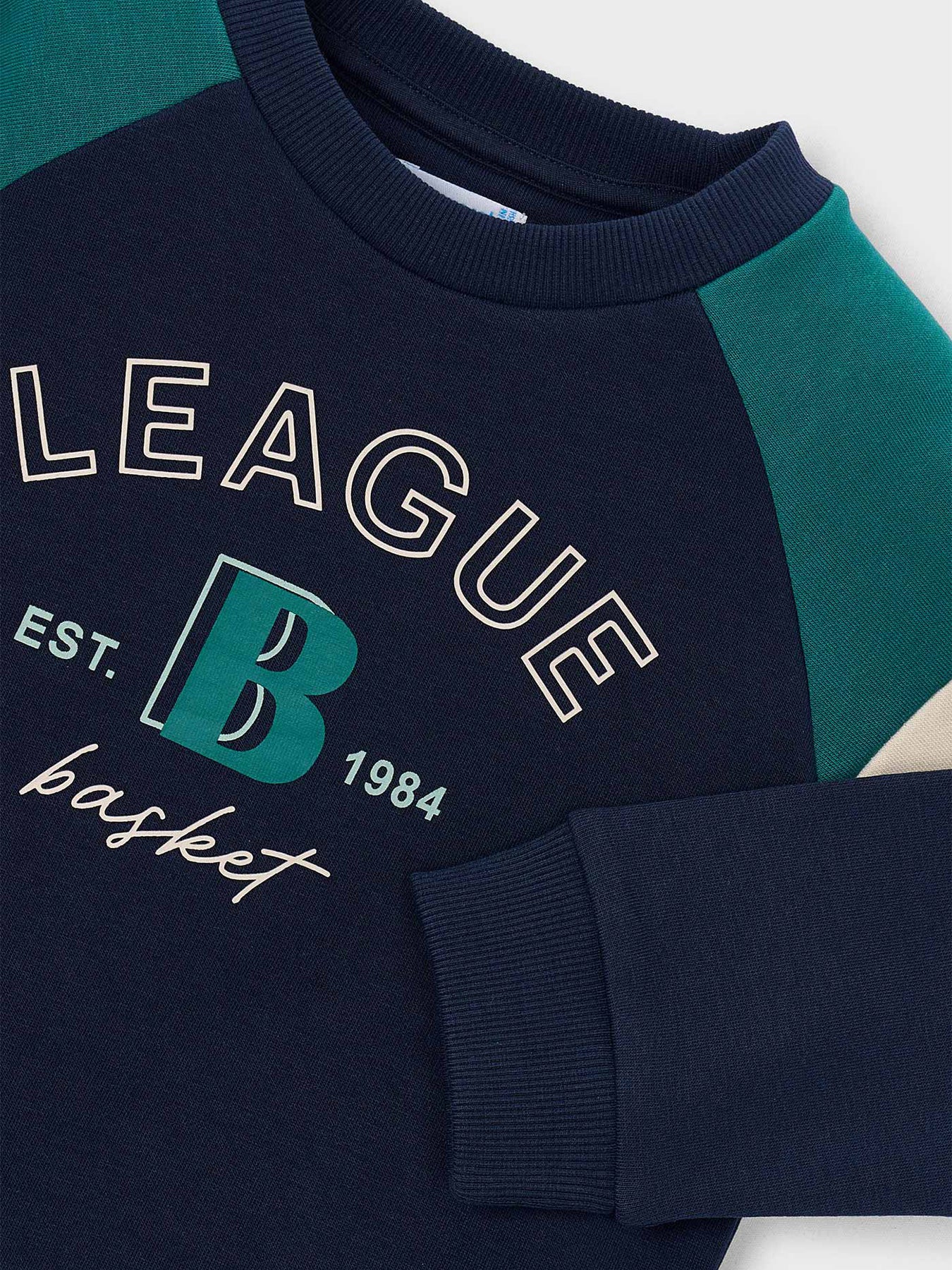 Kids' Colour Block Sweatshirt Blue