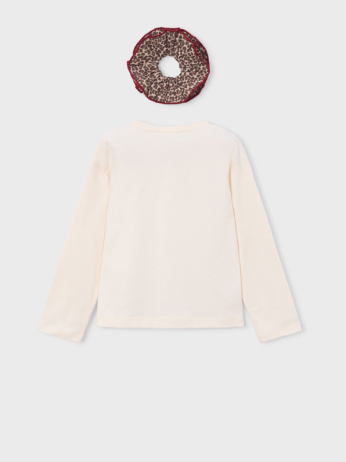 Kids' Long Sleeve T-Shirt With Print Hair Tie