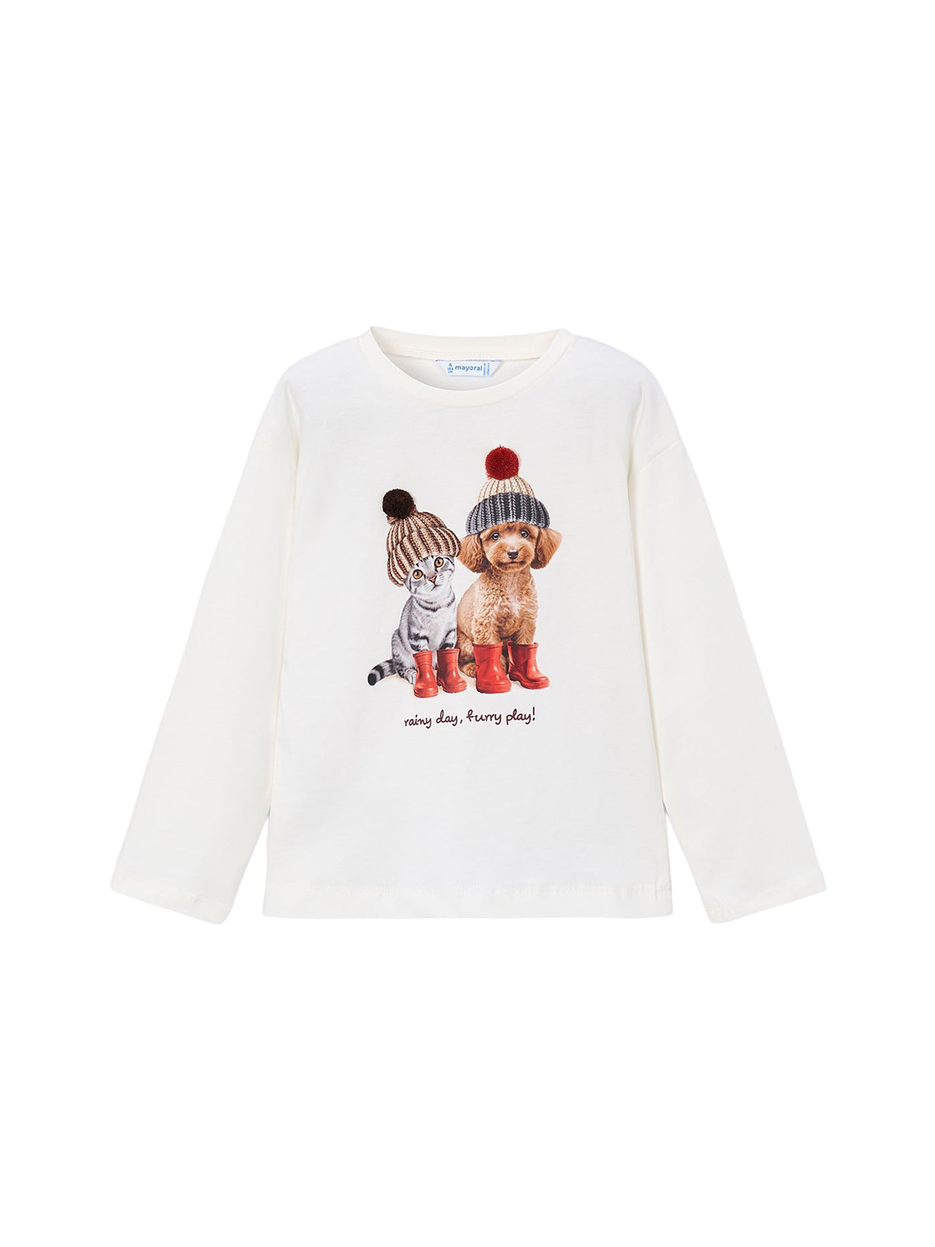 Kids' Long Sleeve T-Shirt Cream