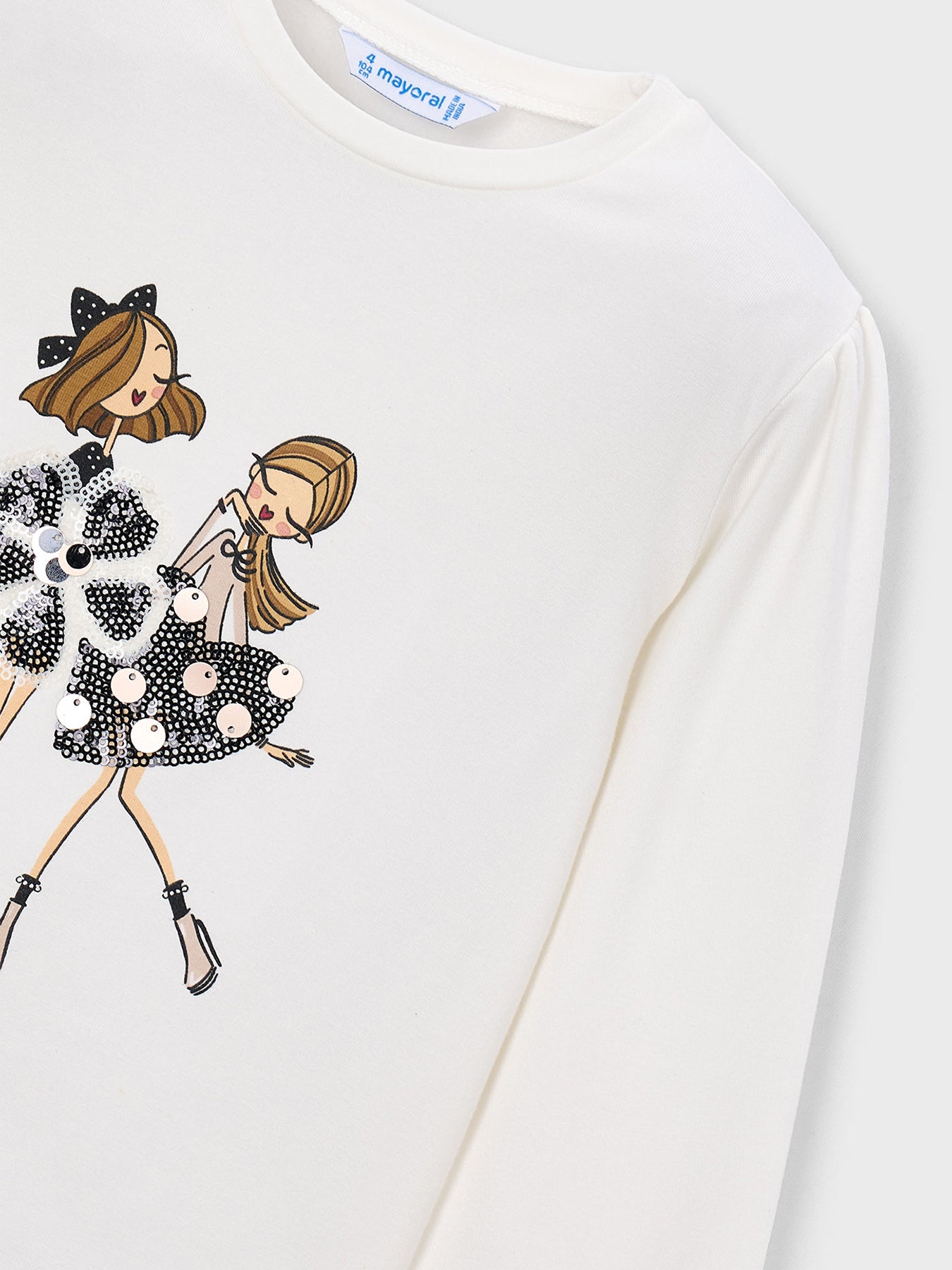 Kids' Long Sleeve Shirt Top Cream