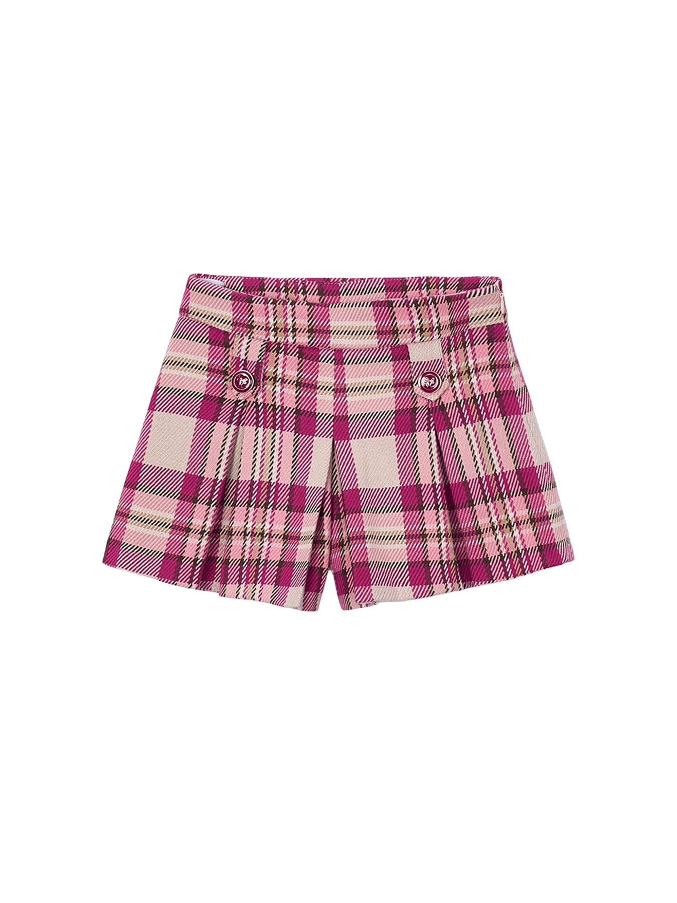 Kids' Checked Shorts Pink