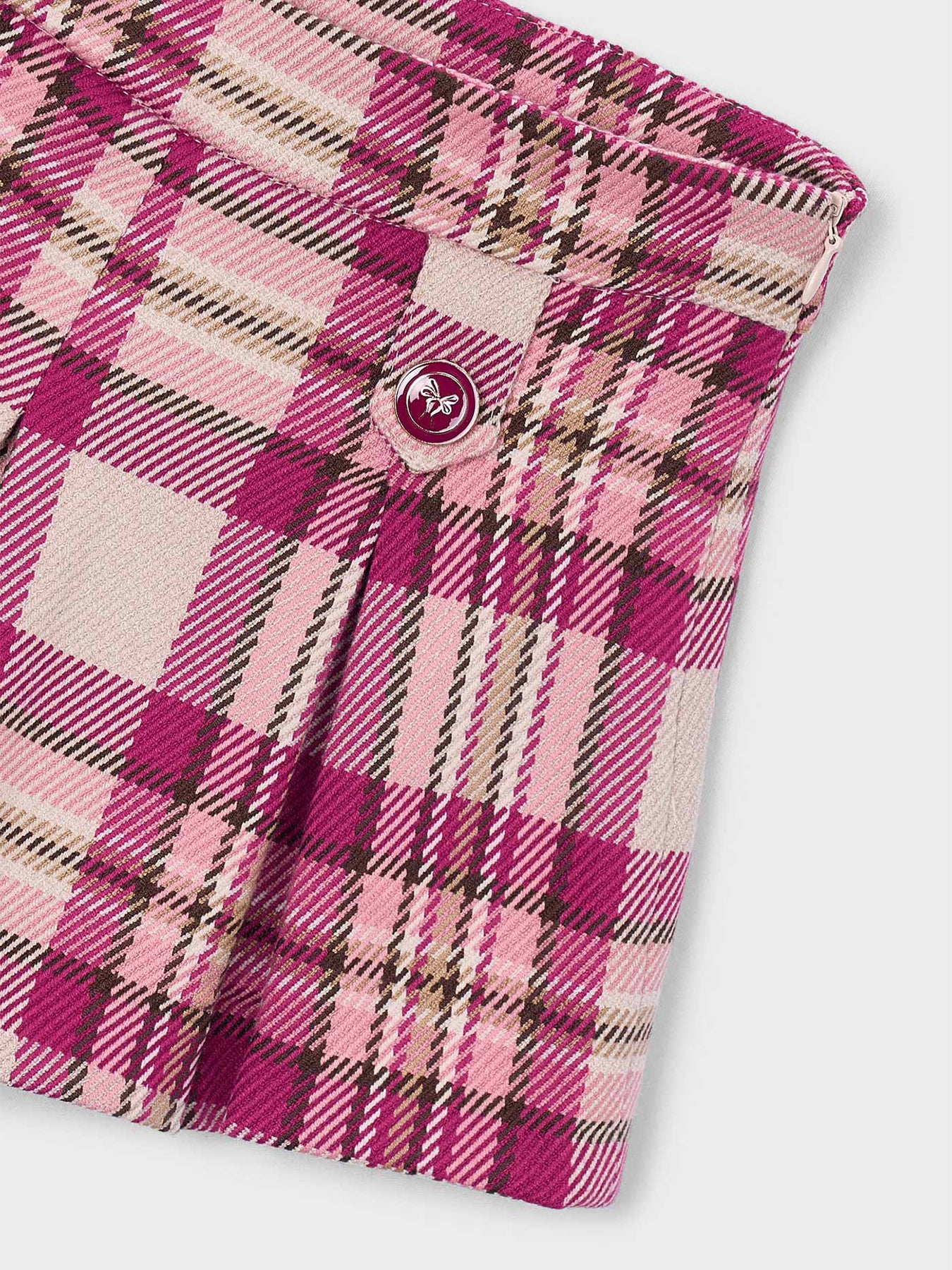 Kids' Checked Shorts Pink
