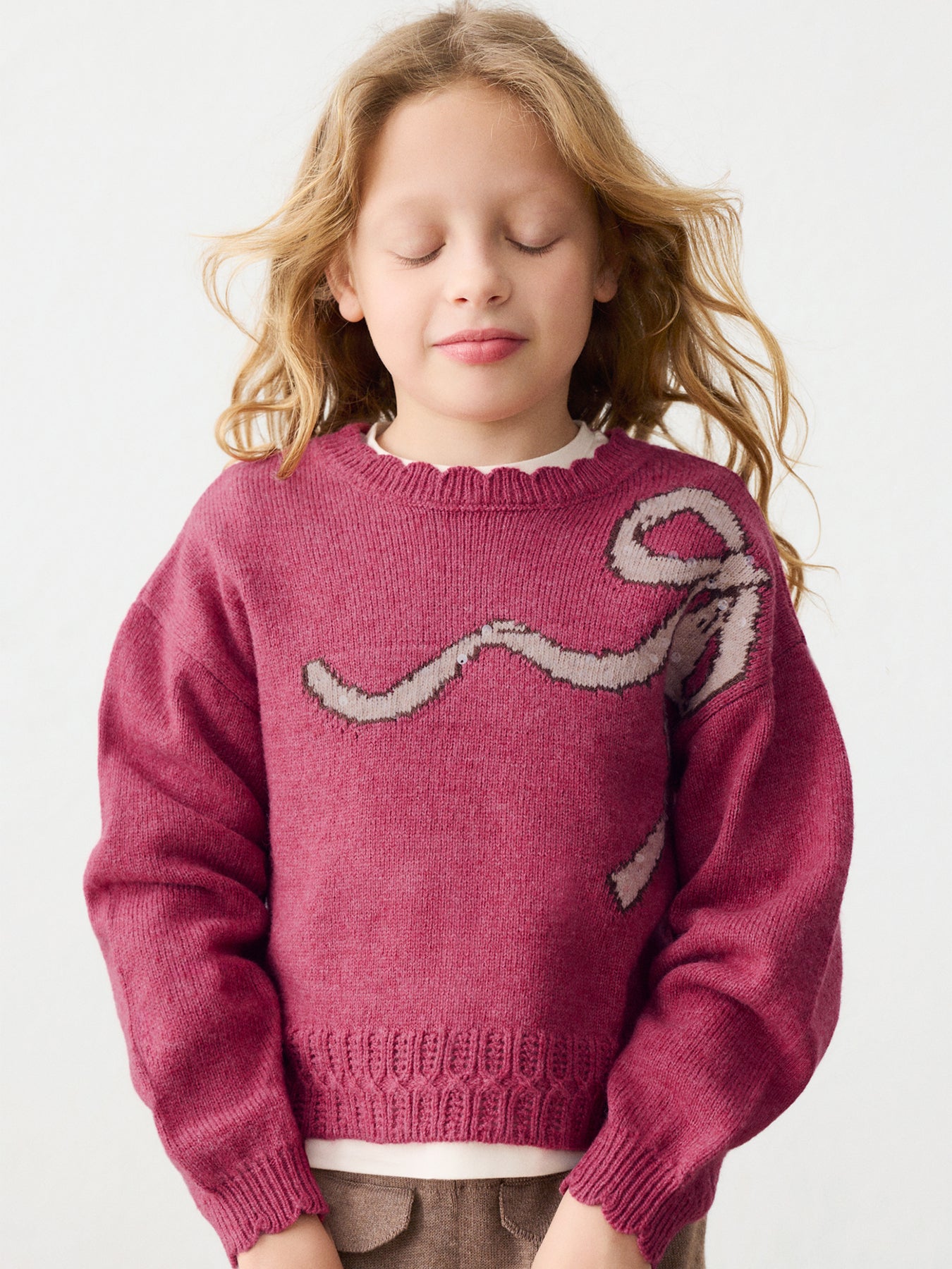 Kids' Knit Jumper Pink