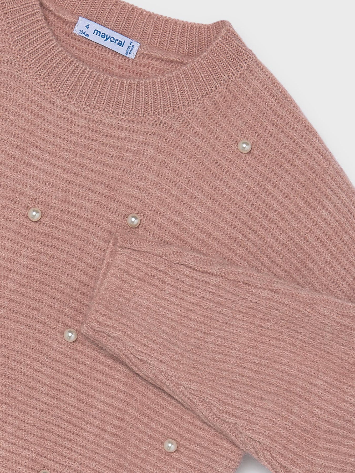 Kids’ Wool Blend Pearl Knit Sweater