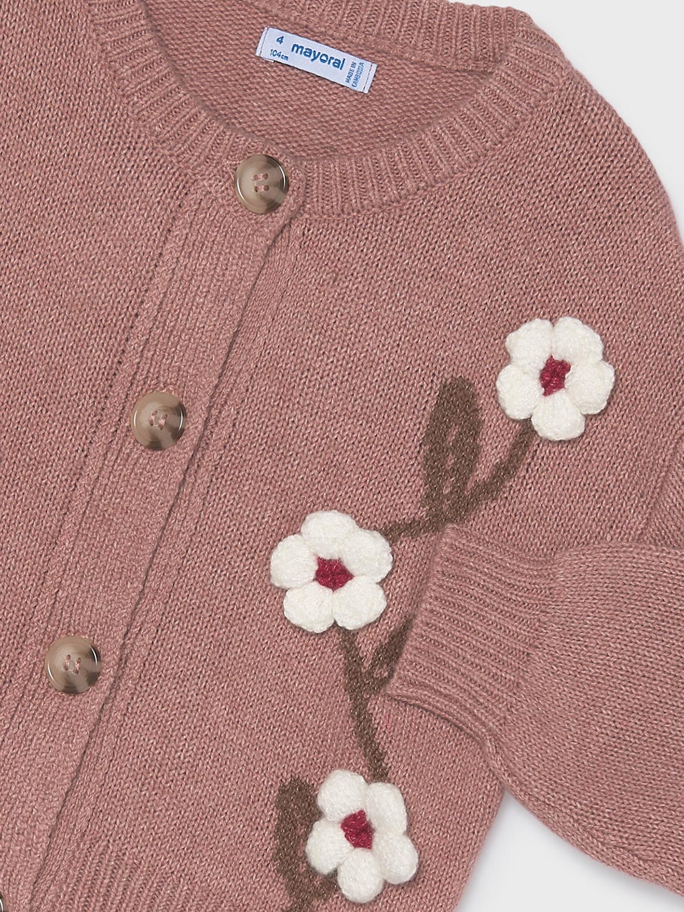 Kids’ Cotton Blend Knitted Cardigan