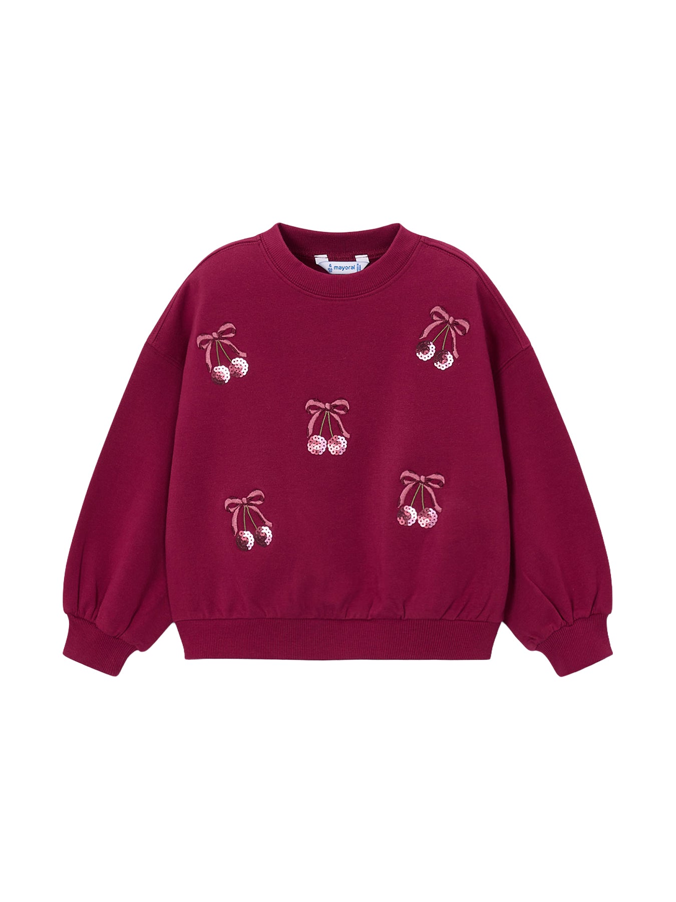 Kids' Embroidered Sweatshirt Pink