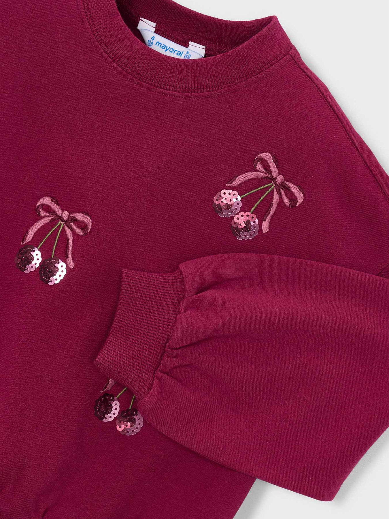 Kids' Embroidered Sweatshirt Pink