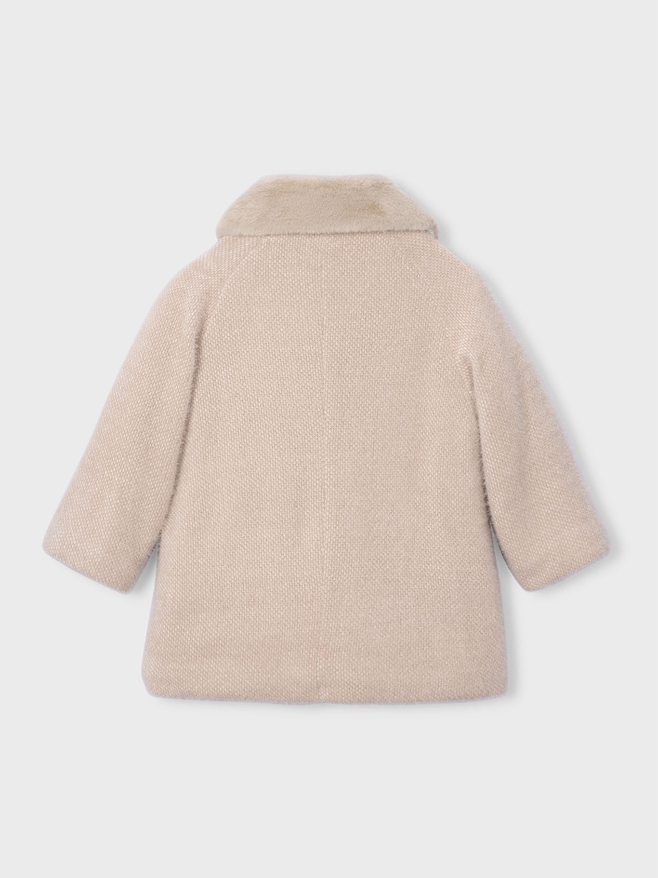 Kids’ Knitted Faux Fur Coat