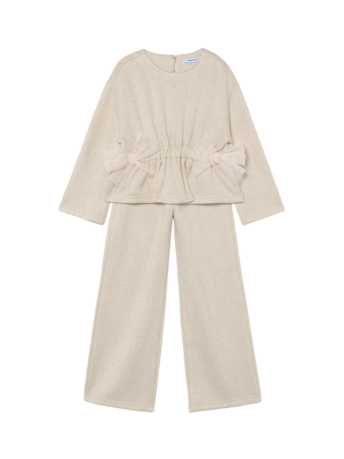 Knitted Trousers Set - Beige Vigo
