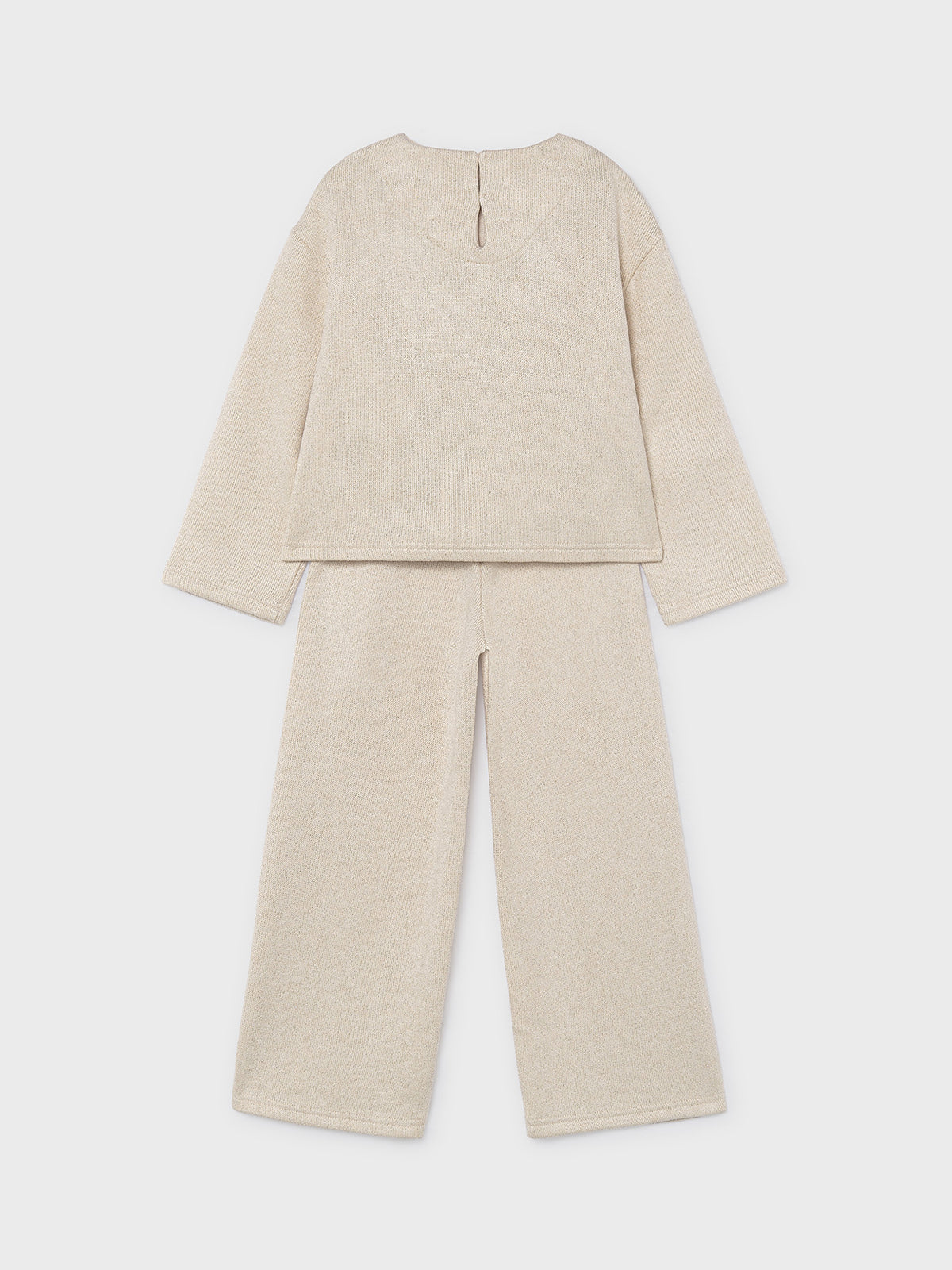 Knitted Trousers Set - Beige Vigo