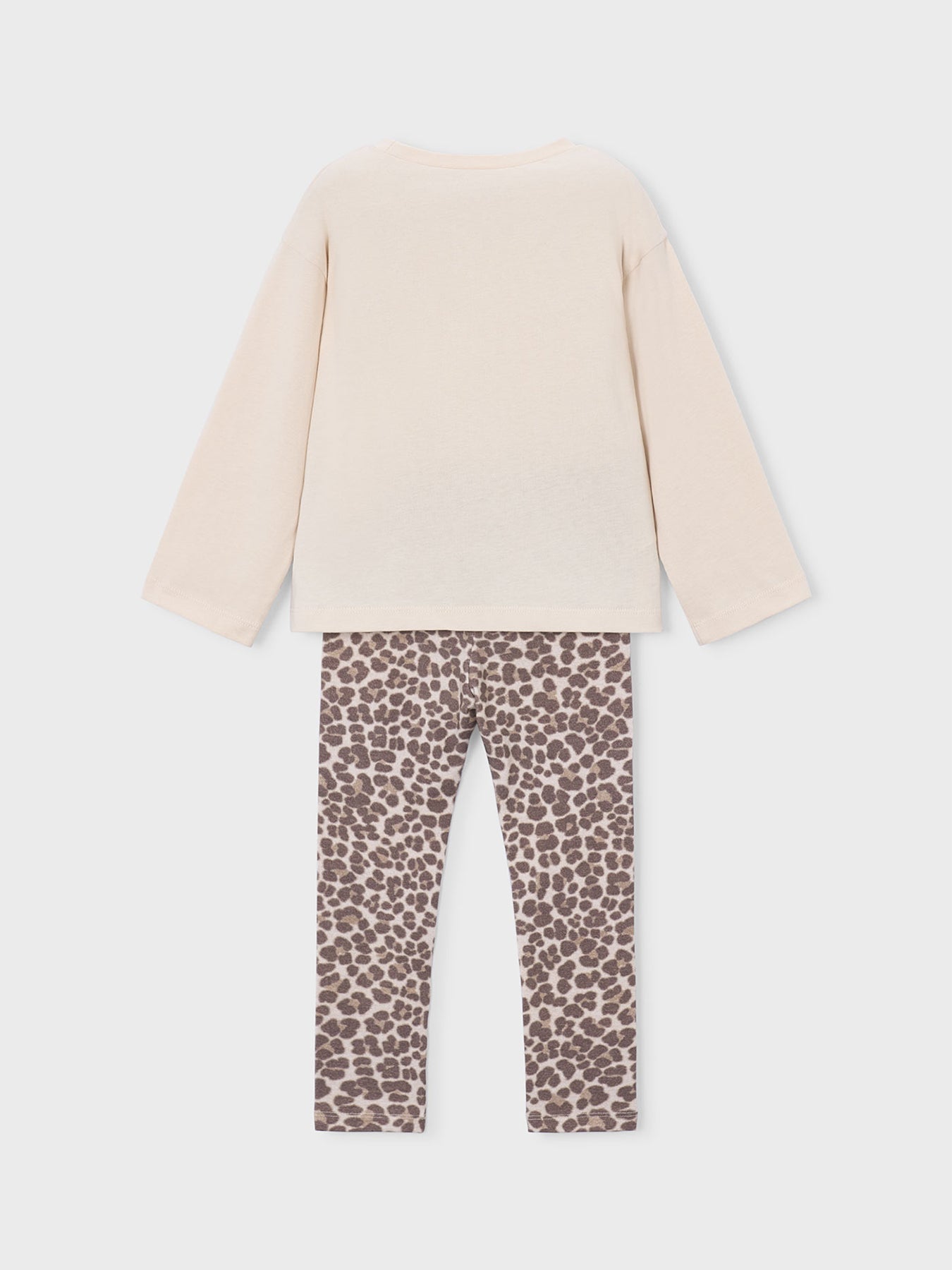 Kids' Printed Leggings Set Brown