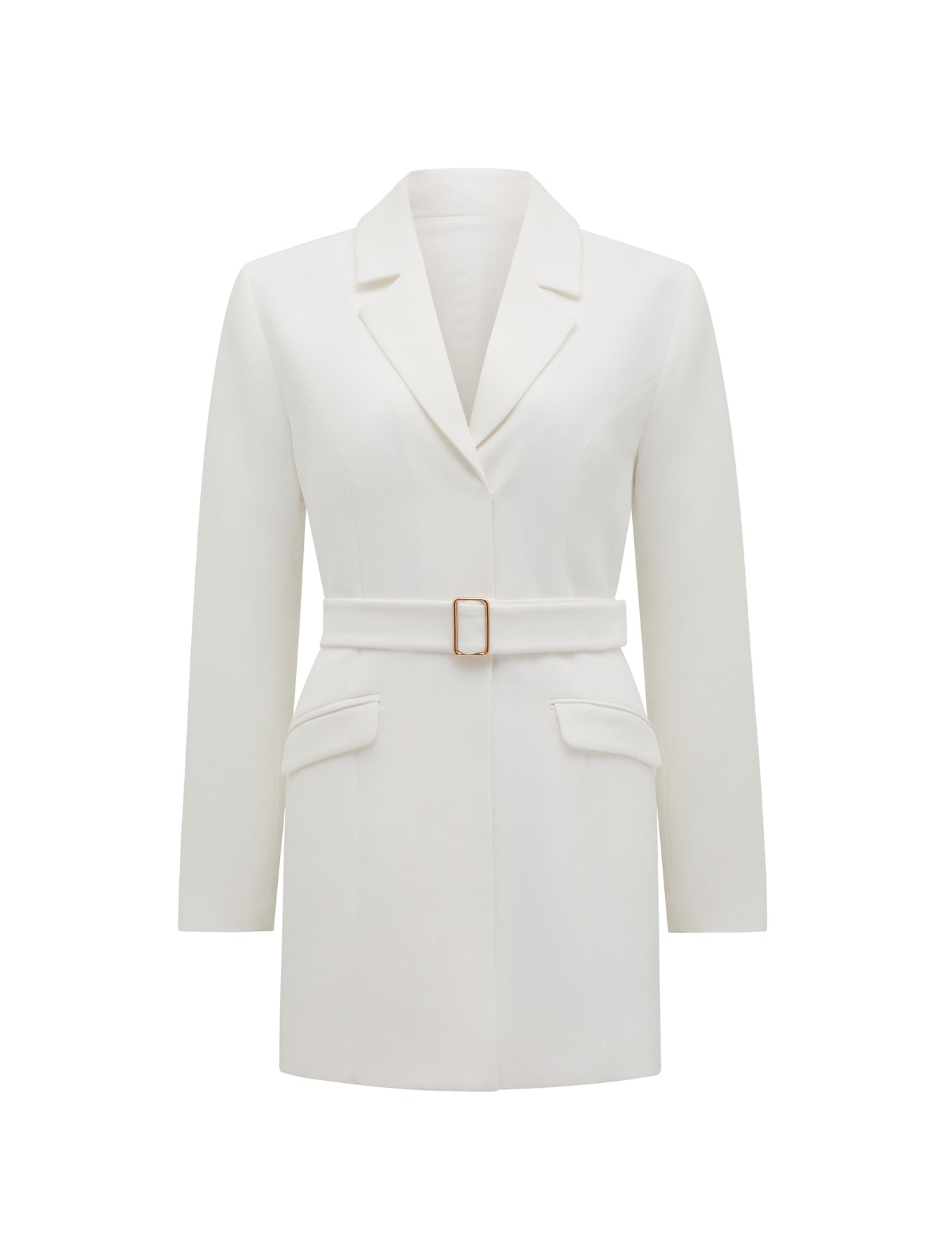 Christine Blazer Mini Dress White